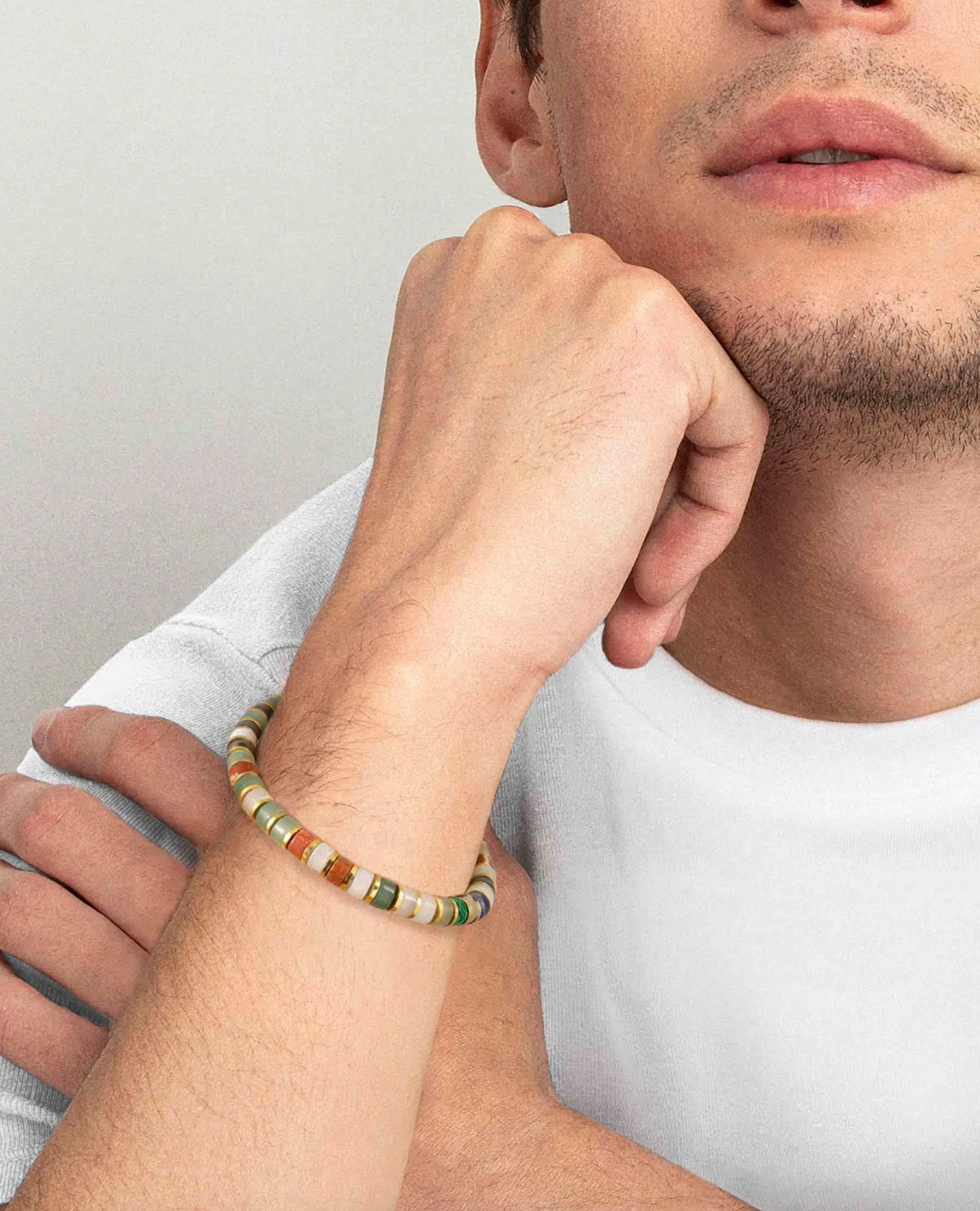 Nomination 027927/086 Instinct Style Bracelet- Orange Jasper