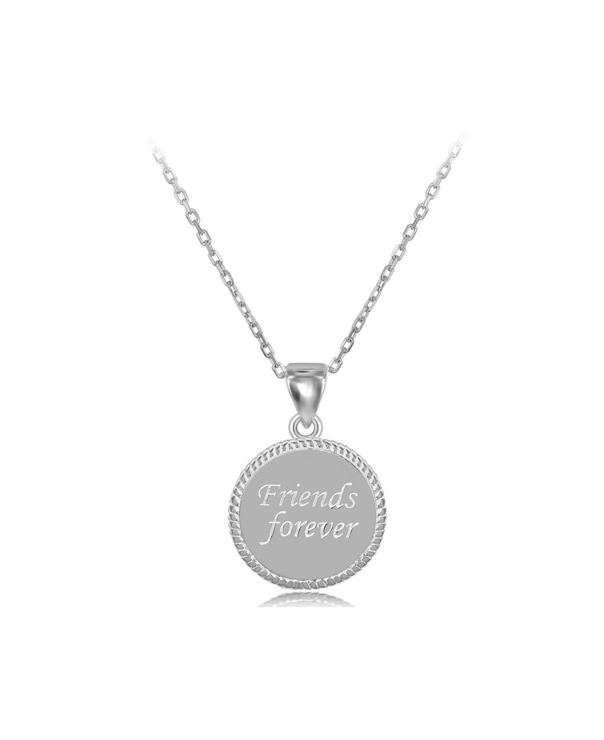Sterling Silver Friends Forever Pendant