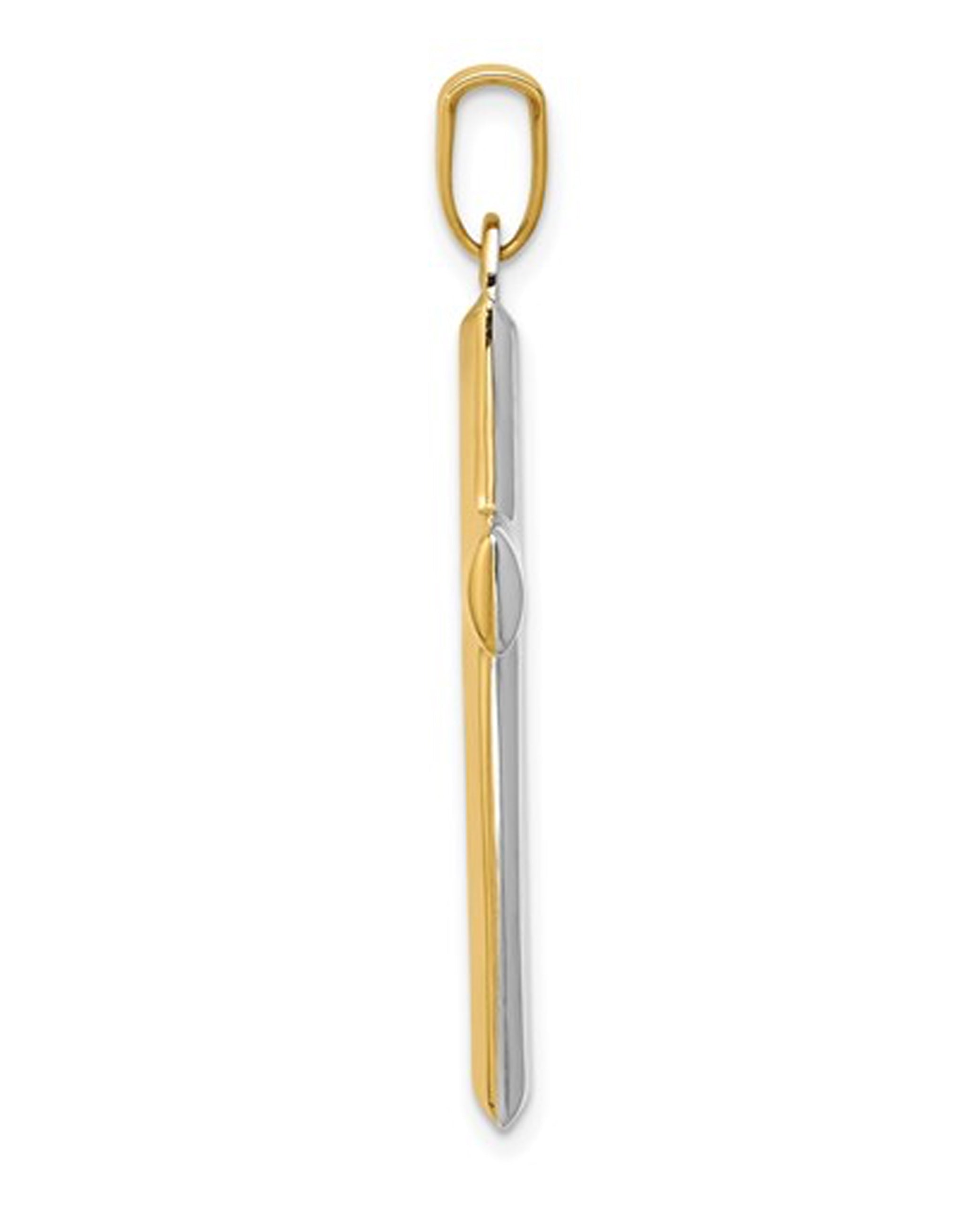 14K Gold Reversable Cross Pendant