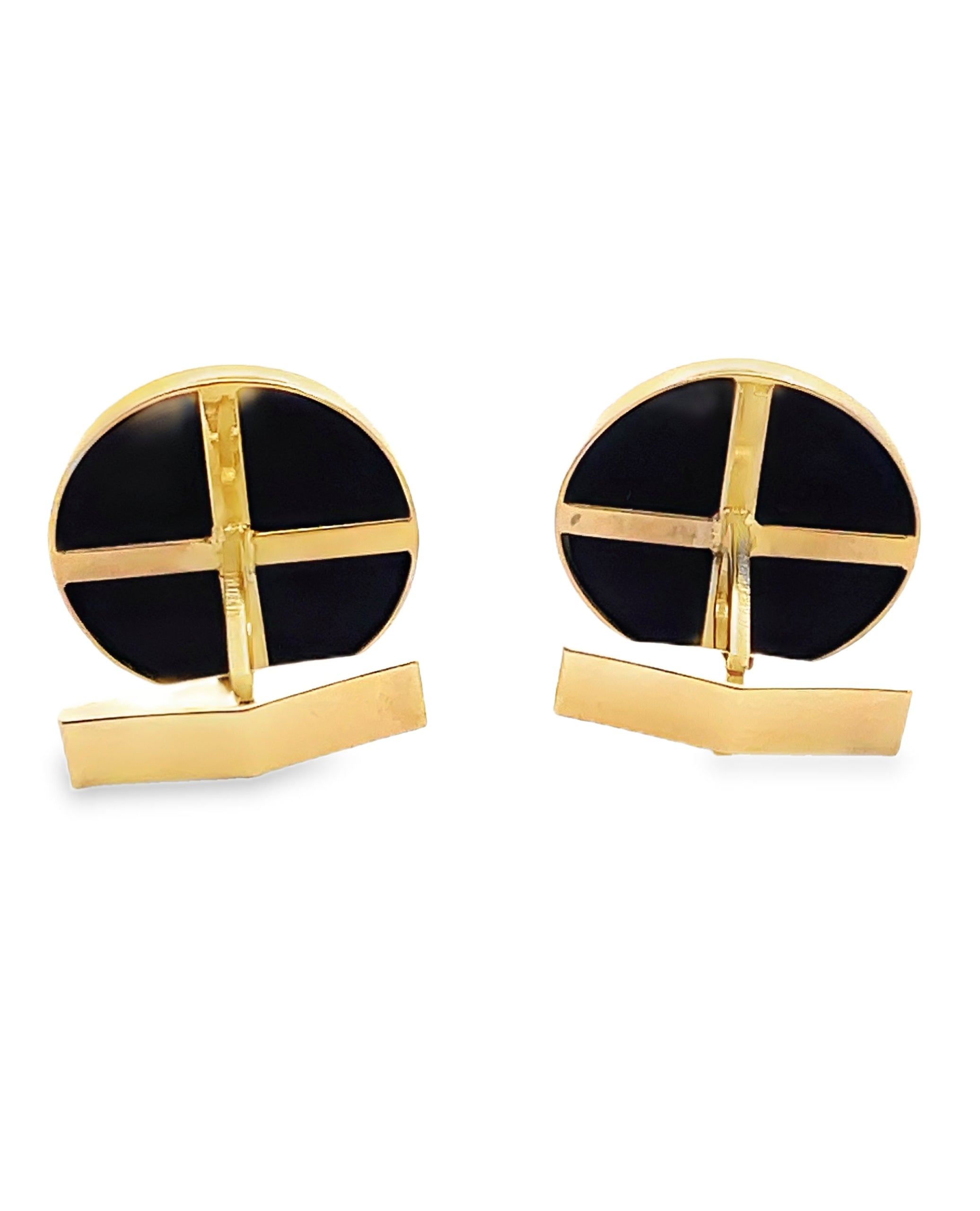 14K Yellow Gold Wedgwood Cufflinks