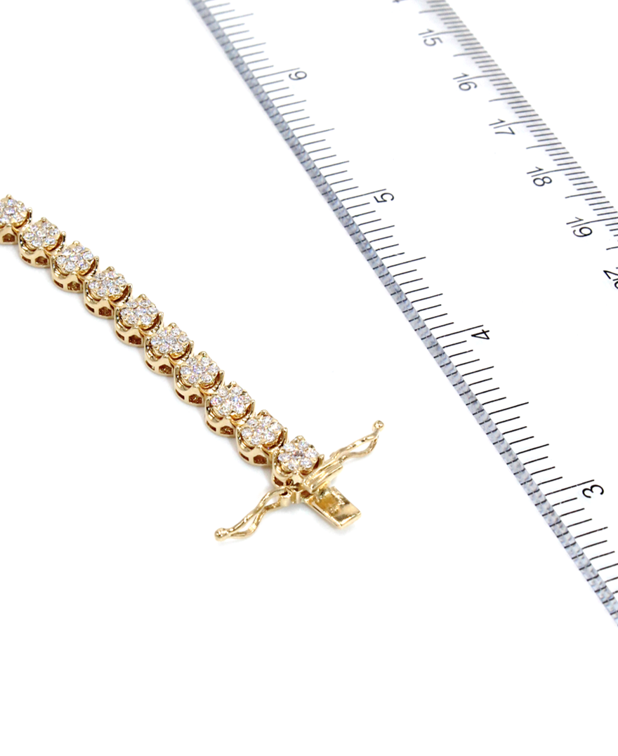 Simon G. LB2190 18K Yellow Gold Diamond Tennis Bracelet