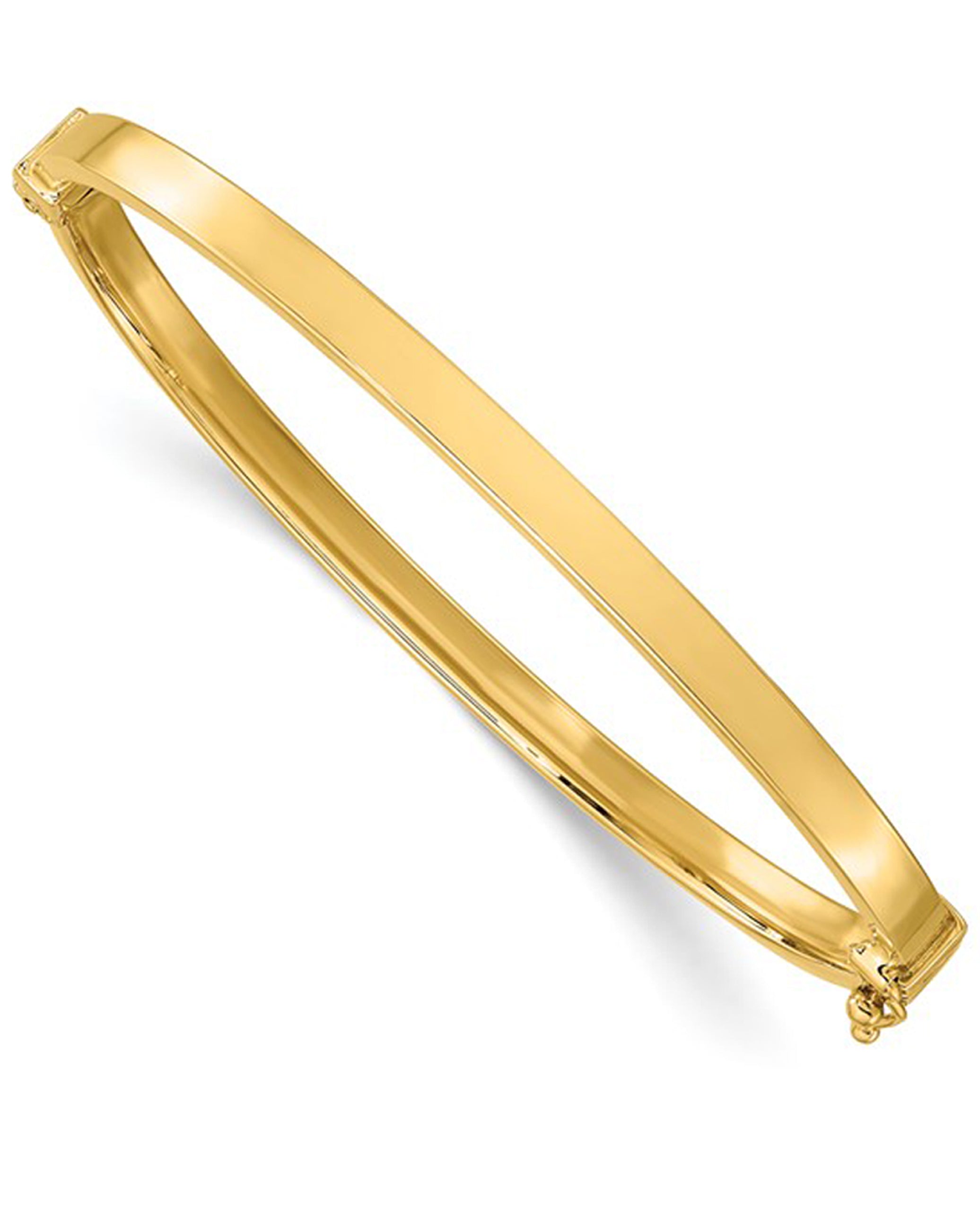 14K Yellow Gold Hinged Bangle