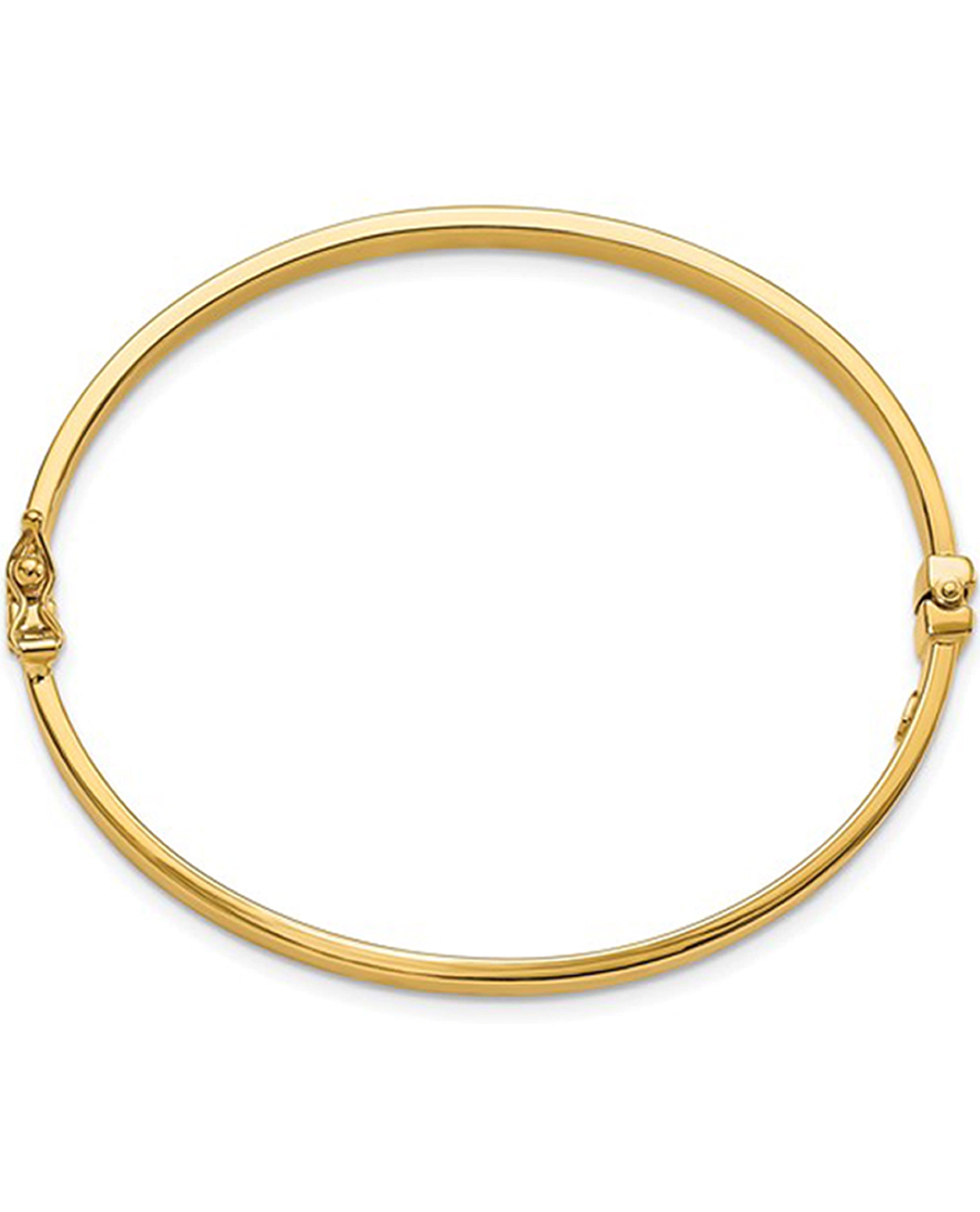 14K Yellow Gold Hinged Bangle