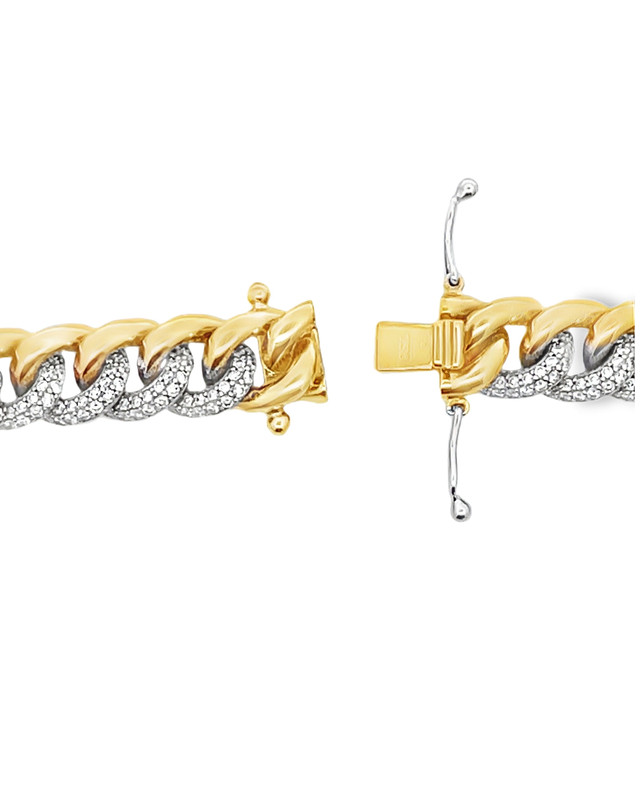 Simon G. LN4085 18K Two Tone Chain Diamond Necklace