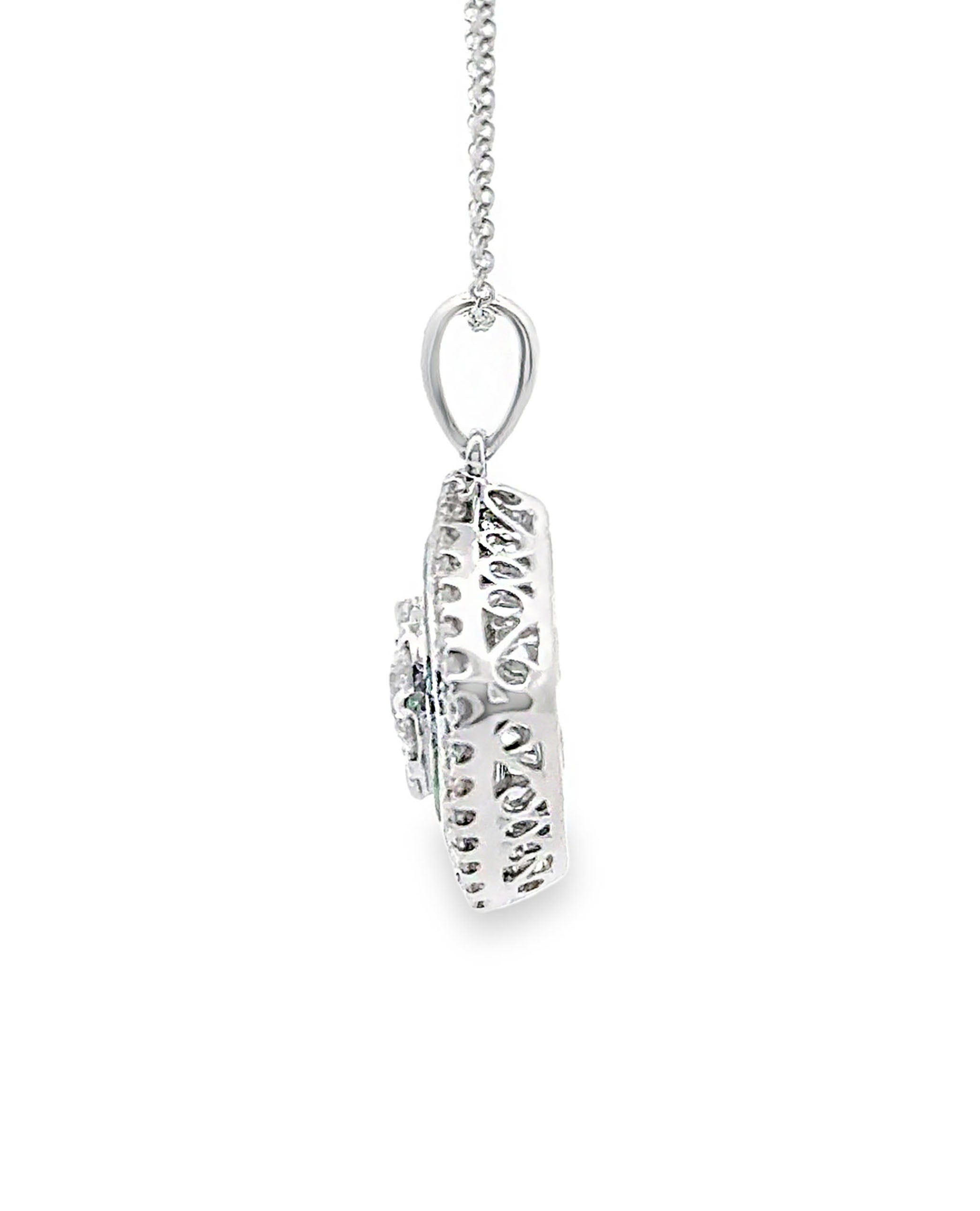 Simon G. LP4799-EM 18K White Gold Necklace