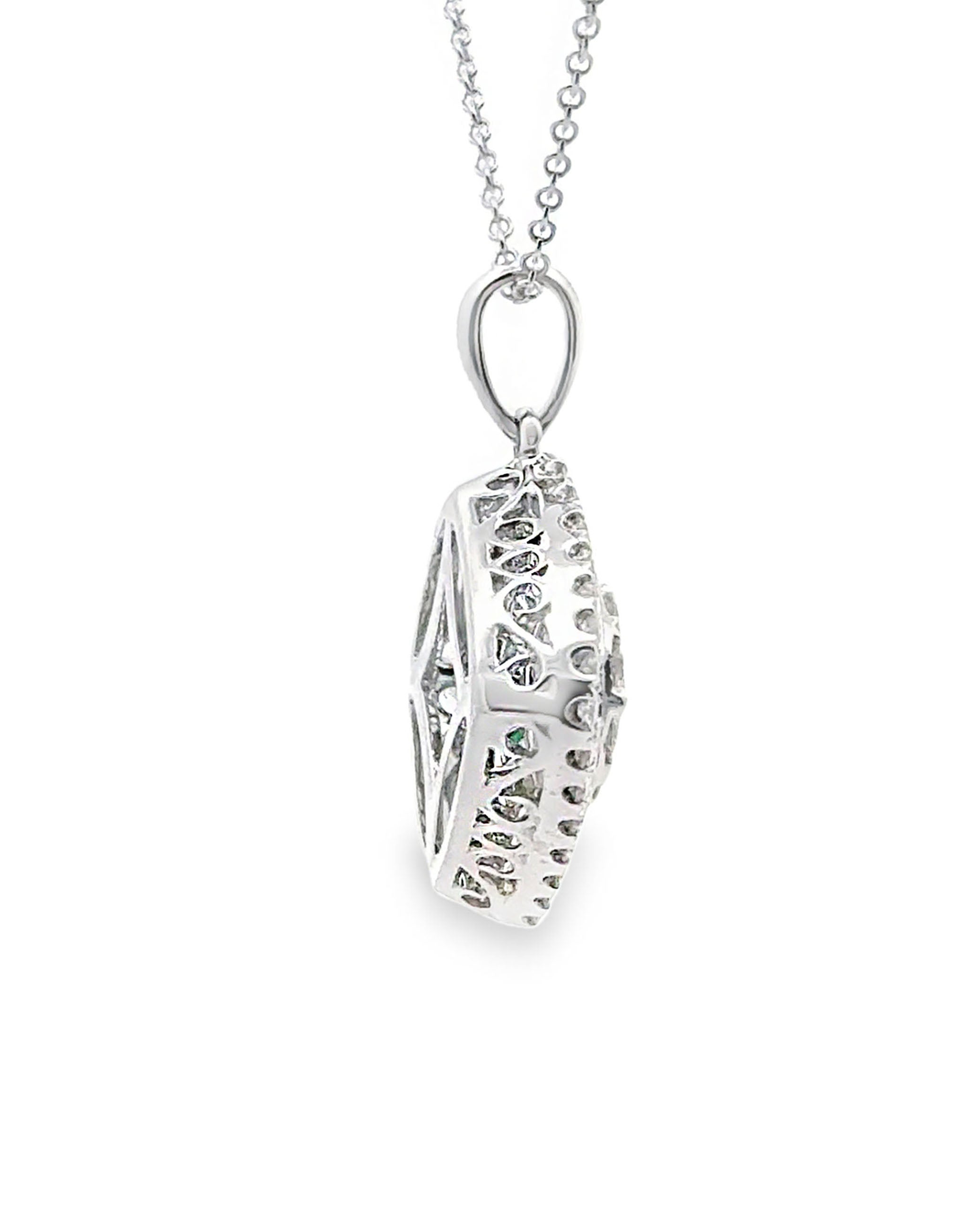 Simon G. LP4799-EM 18K White Gold Necklace