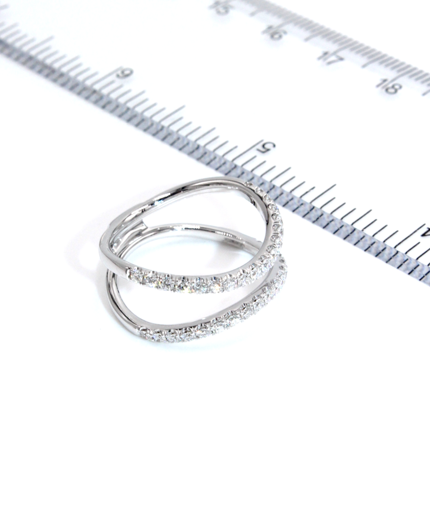 Simon G. LR1083 Ring Enhancer in 18K White Gold 0.52 Carats