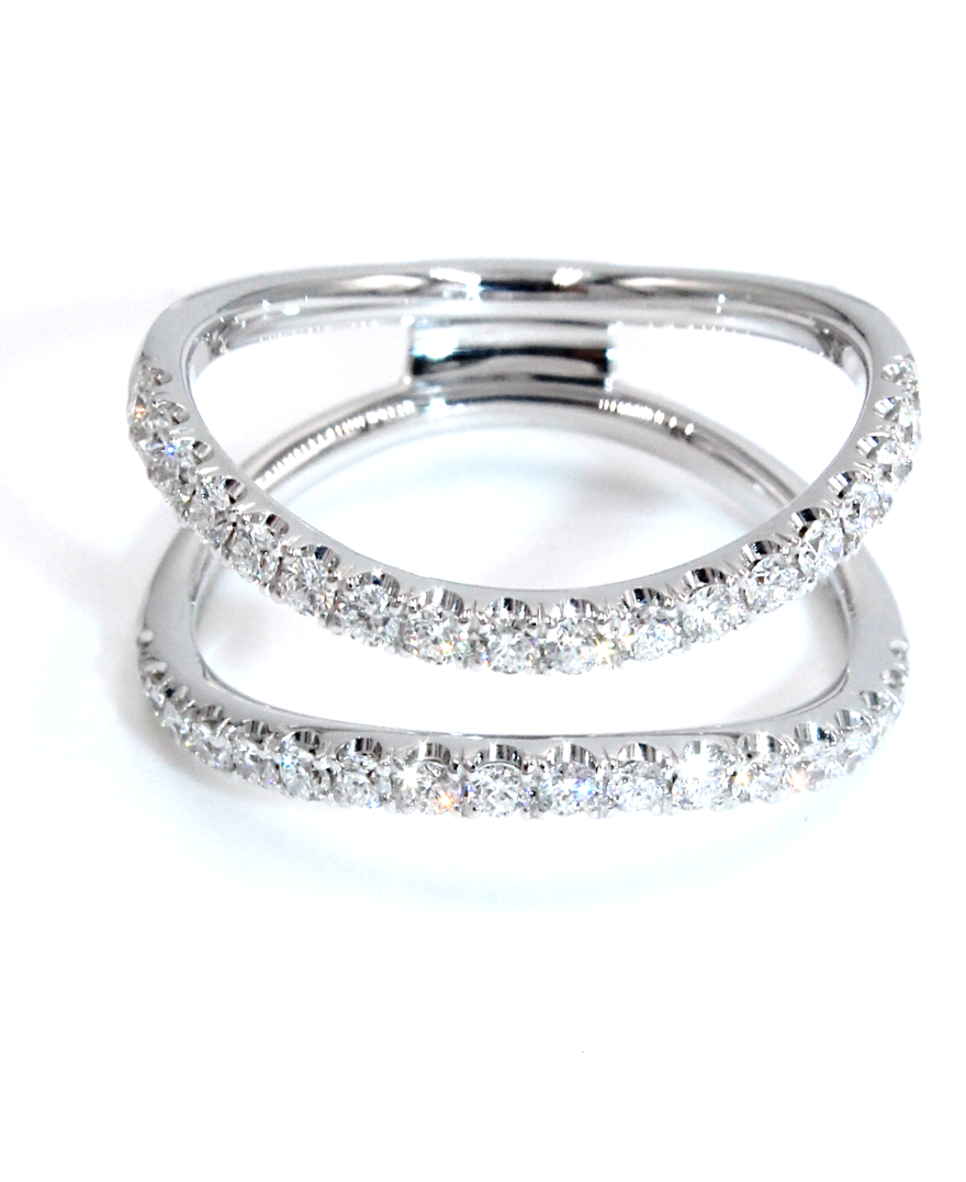 Simon G. LR1083 Ring Enhancer in 18K White Gold