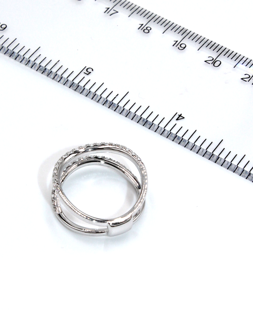 Simon G. LR1083 Ring Enhancer in 18K White Gold 0.52 Carats