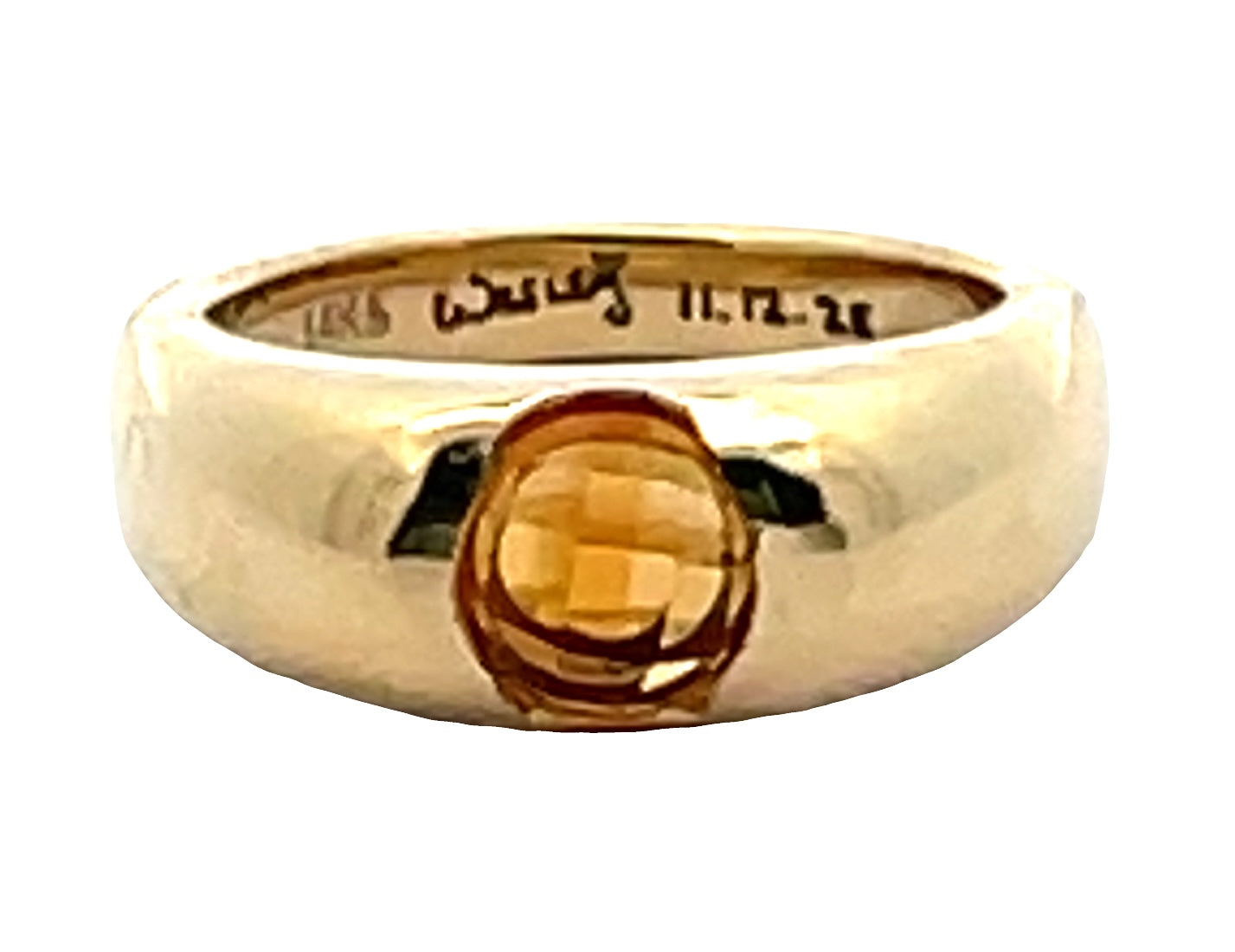 14K Yellow Gold Custom Ring with Customer's Citrine