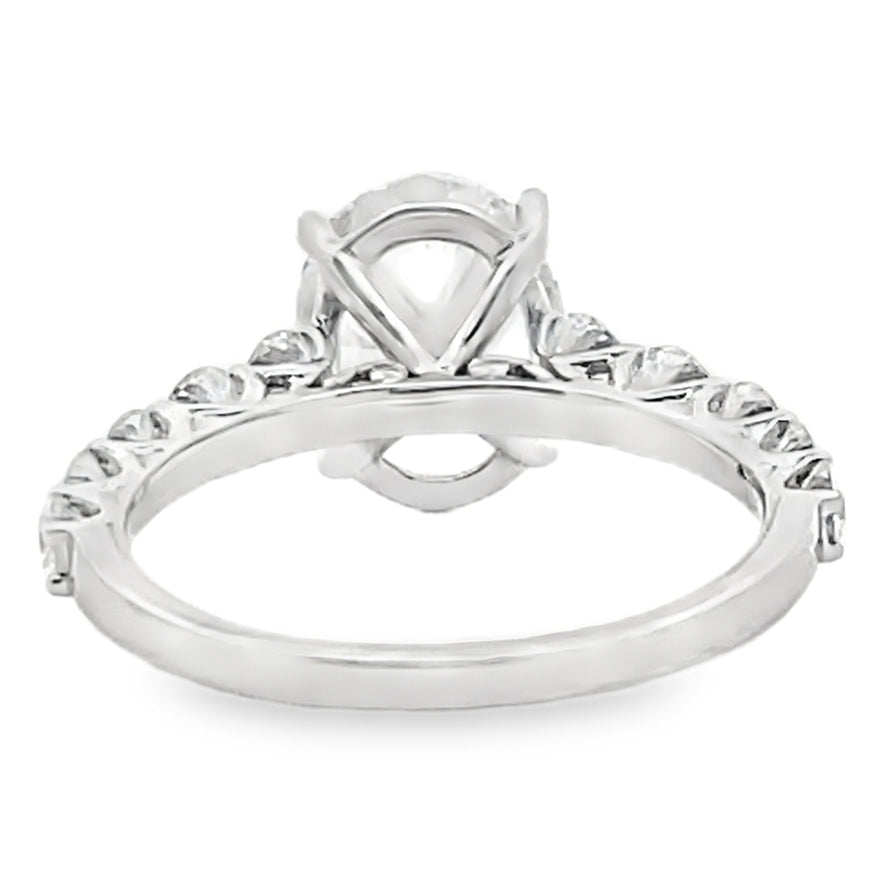 Simon G. LR2965 18K White Gold Engagement Ring Setting 1.11 Carats