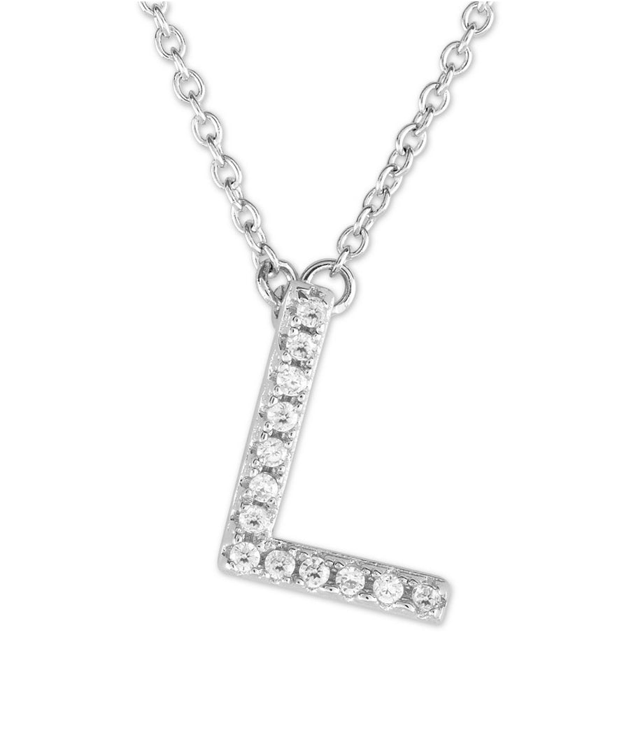 Sterling Silver Letter "L" Initial Necklace