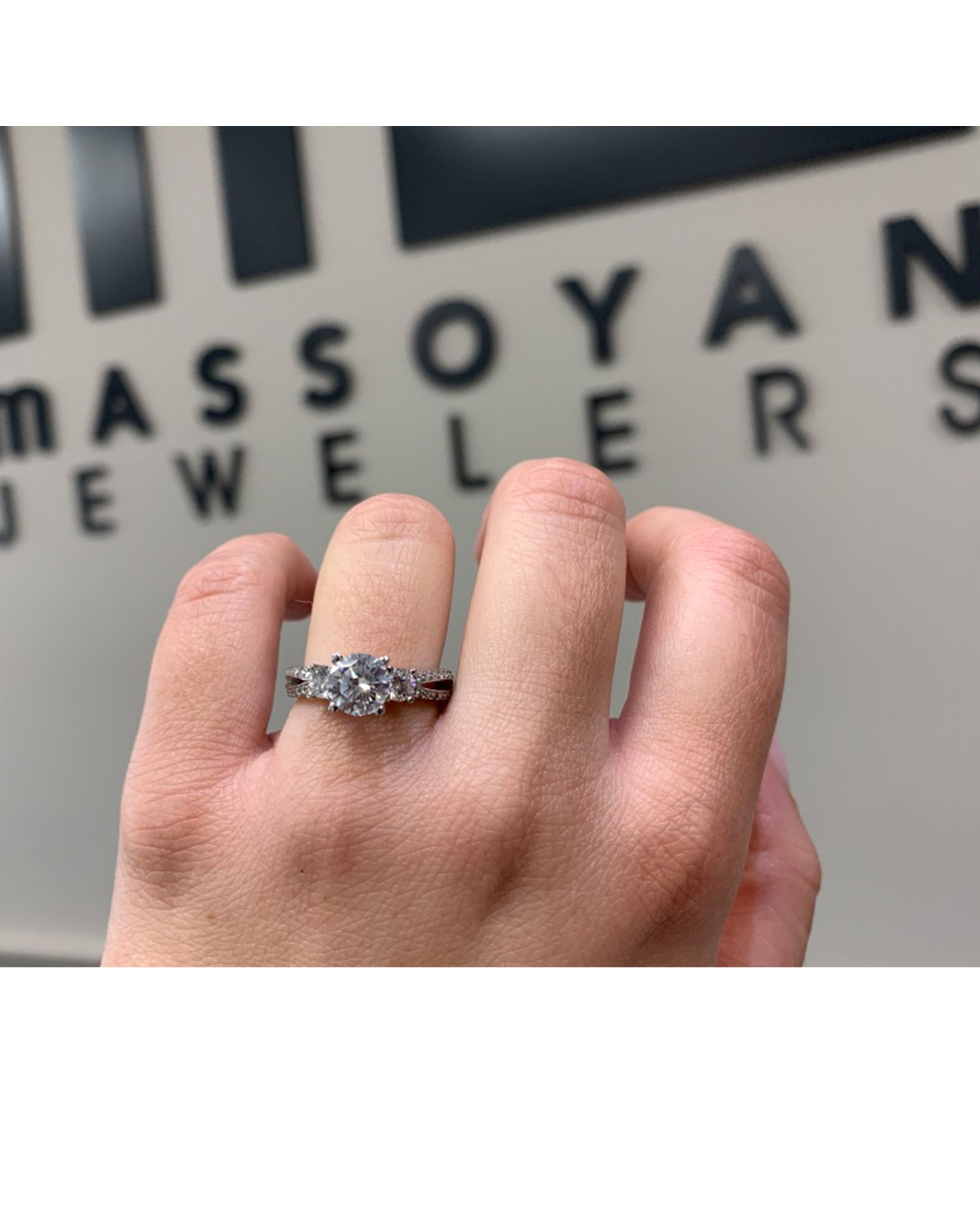 Scott Kay M1106RDPP Bow Engagement Ring