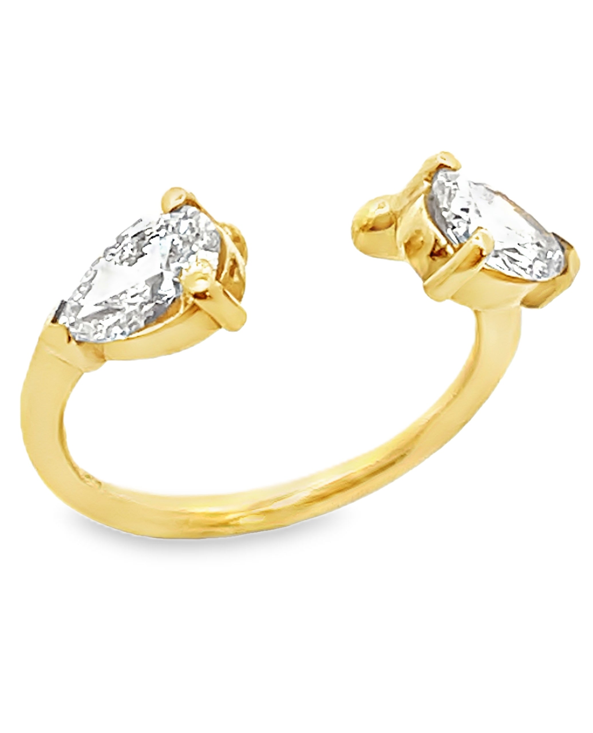 14K Yellow Gold Ring Insert with Lab Grown 1.00 Carat Diamonds