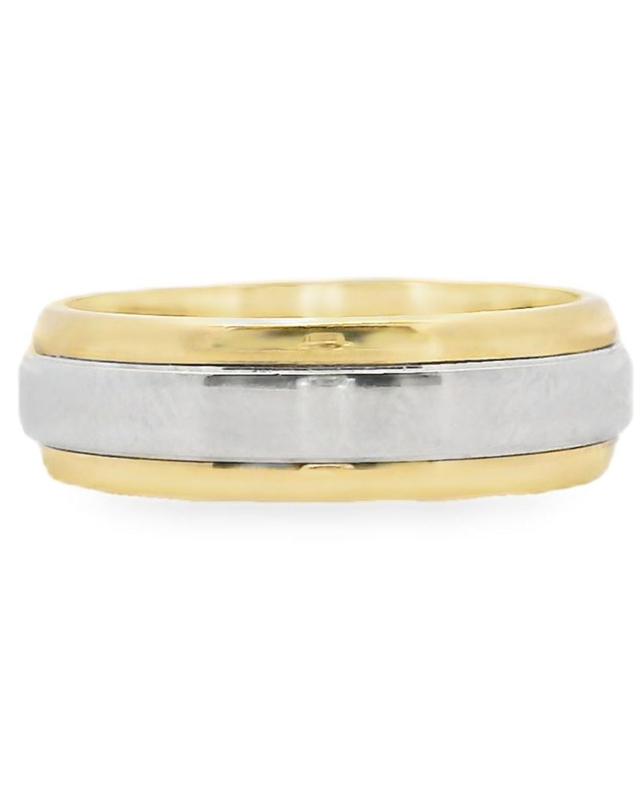 Platinum and 18K Yellow Gold Wedding Band