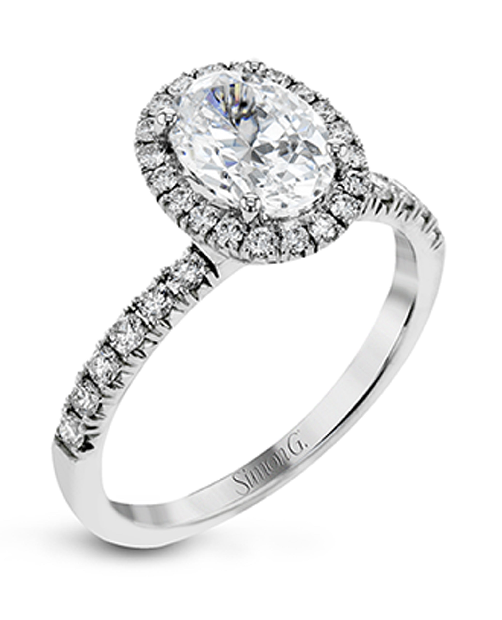 Simon G. MR2905 Oval Engagement Ring Setting