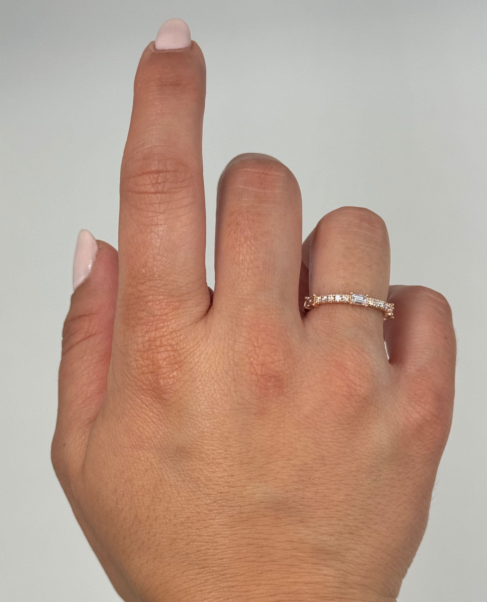 18K Rose Gold Diamond Ring