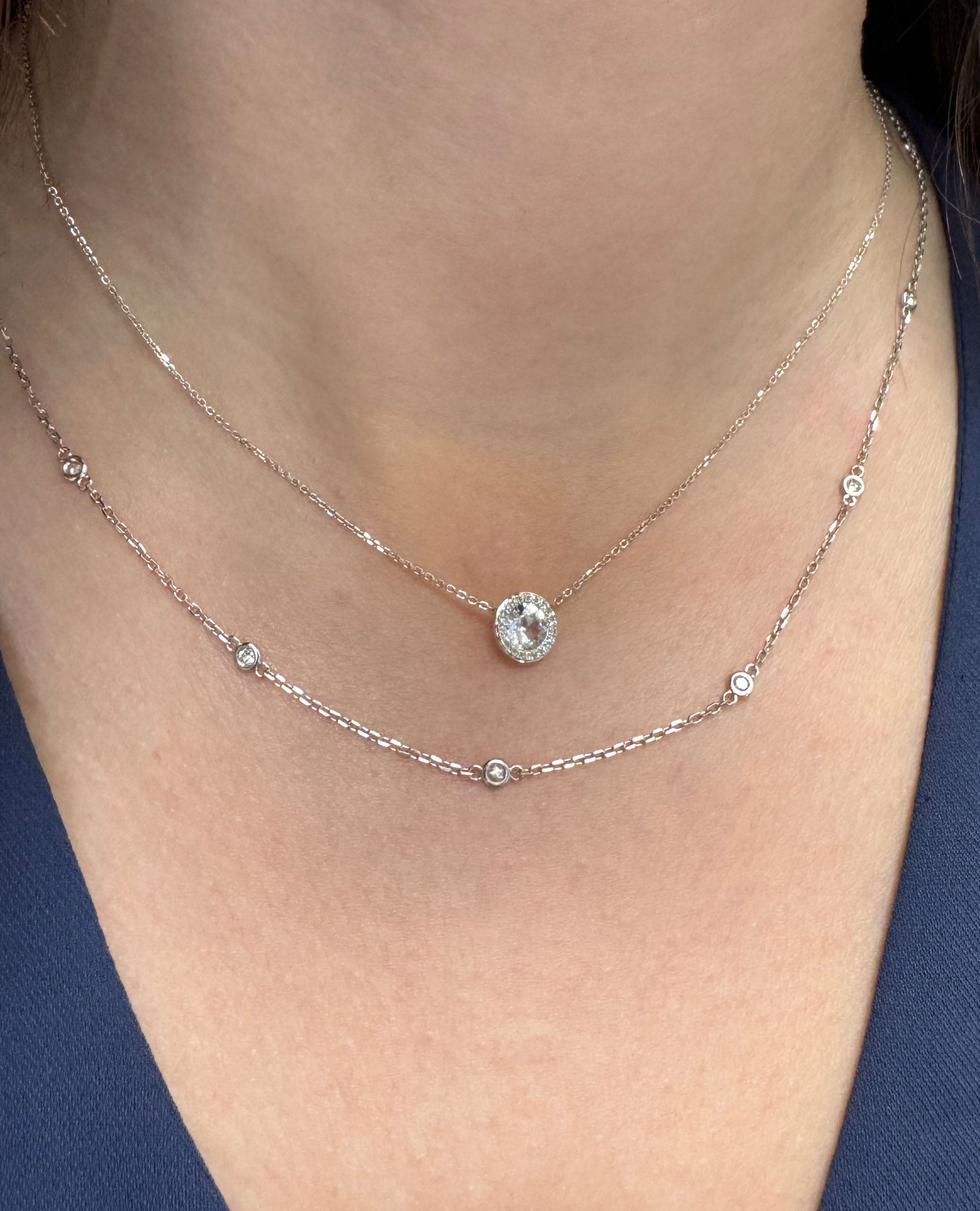 14K White Gold Diamonds By The Yard