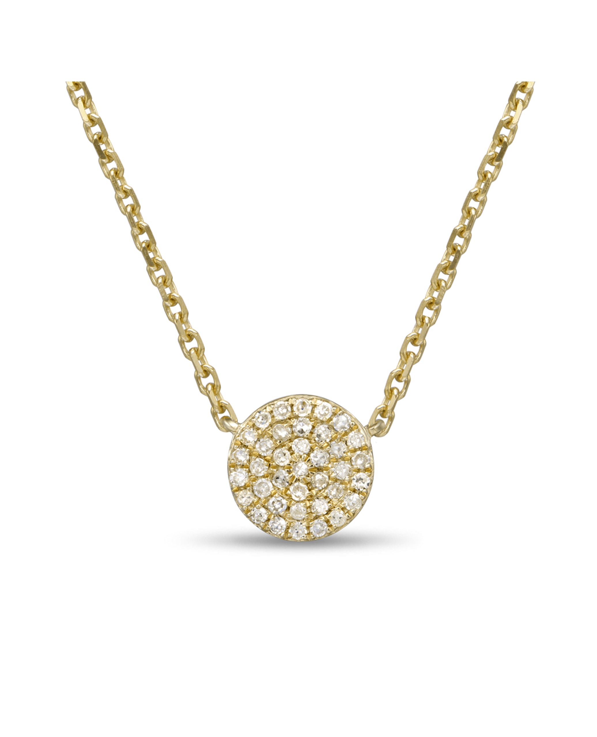 Yellow Gold Diamond Pendant Necklace (Choose free two-day shipping at checkout)