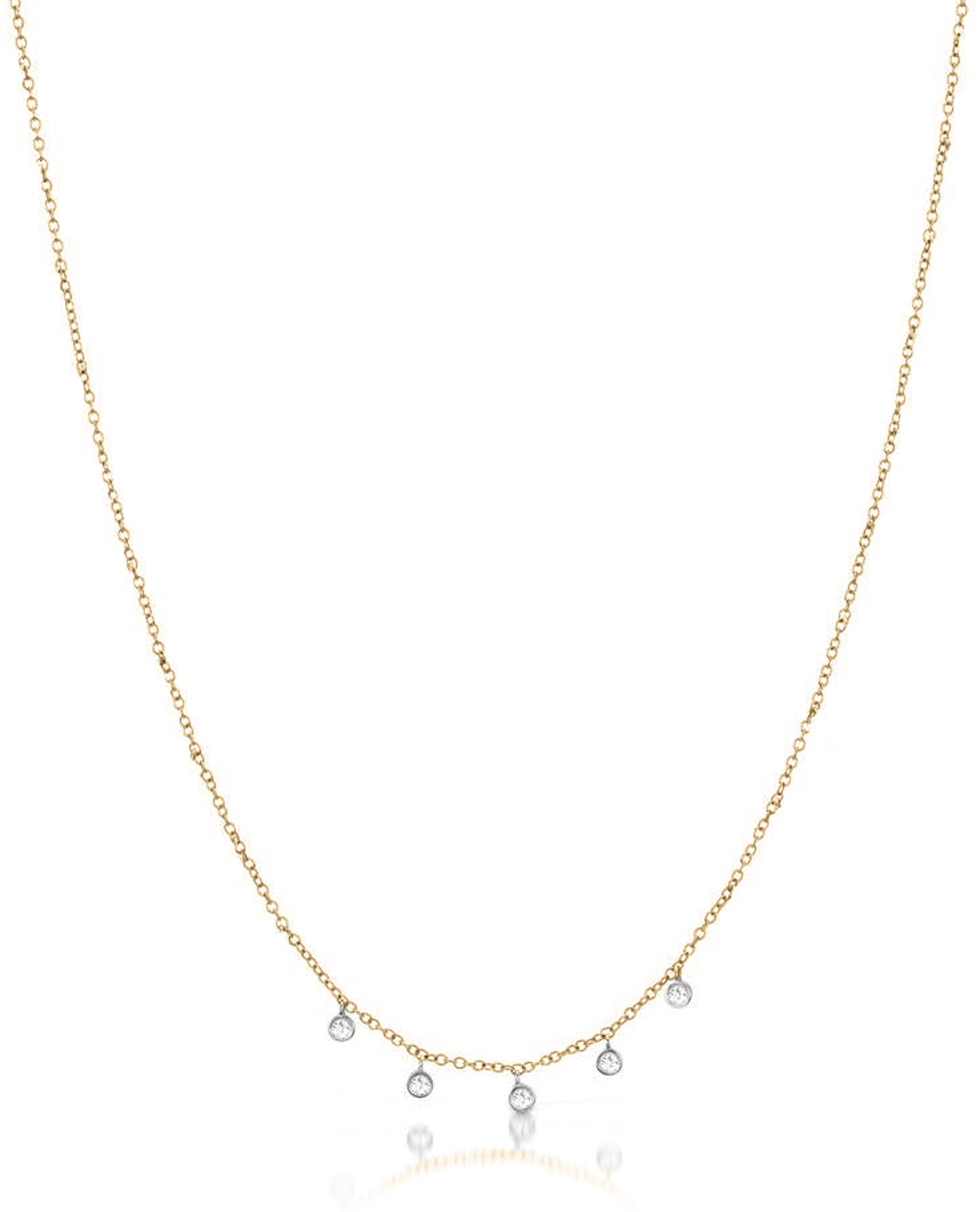 Meira T. N10363 14K Rose Gold Diamond Layering Necklace