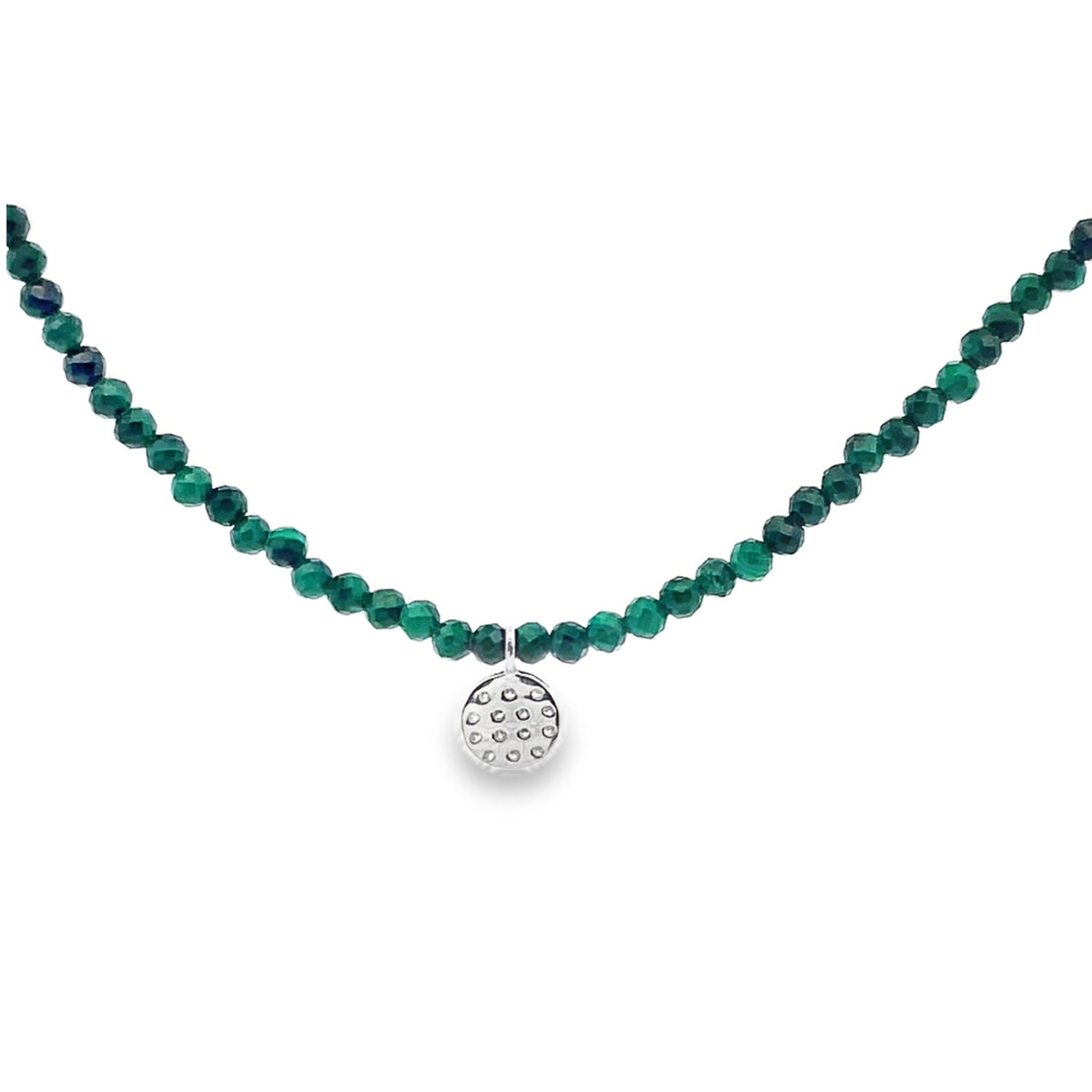 Meira T N11324/YT 9K White Gold Turquoise & Diamond Adjustable Necklace