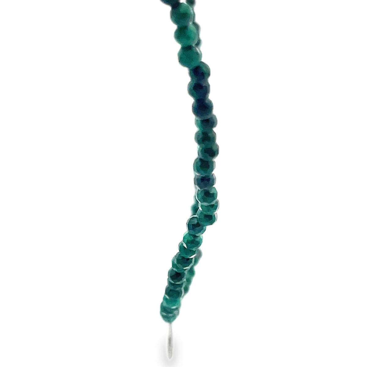 Meira T N11324/YT 9K White Gold Turquoise & Diamond Adjustable Necklace