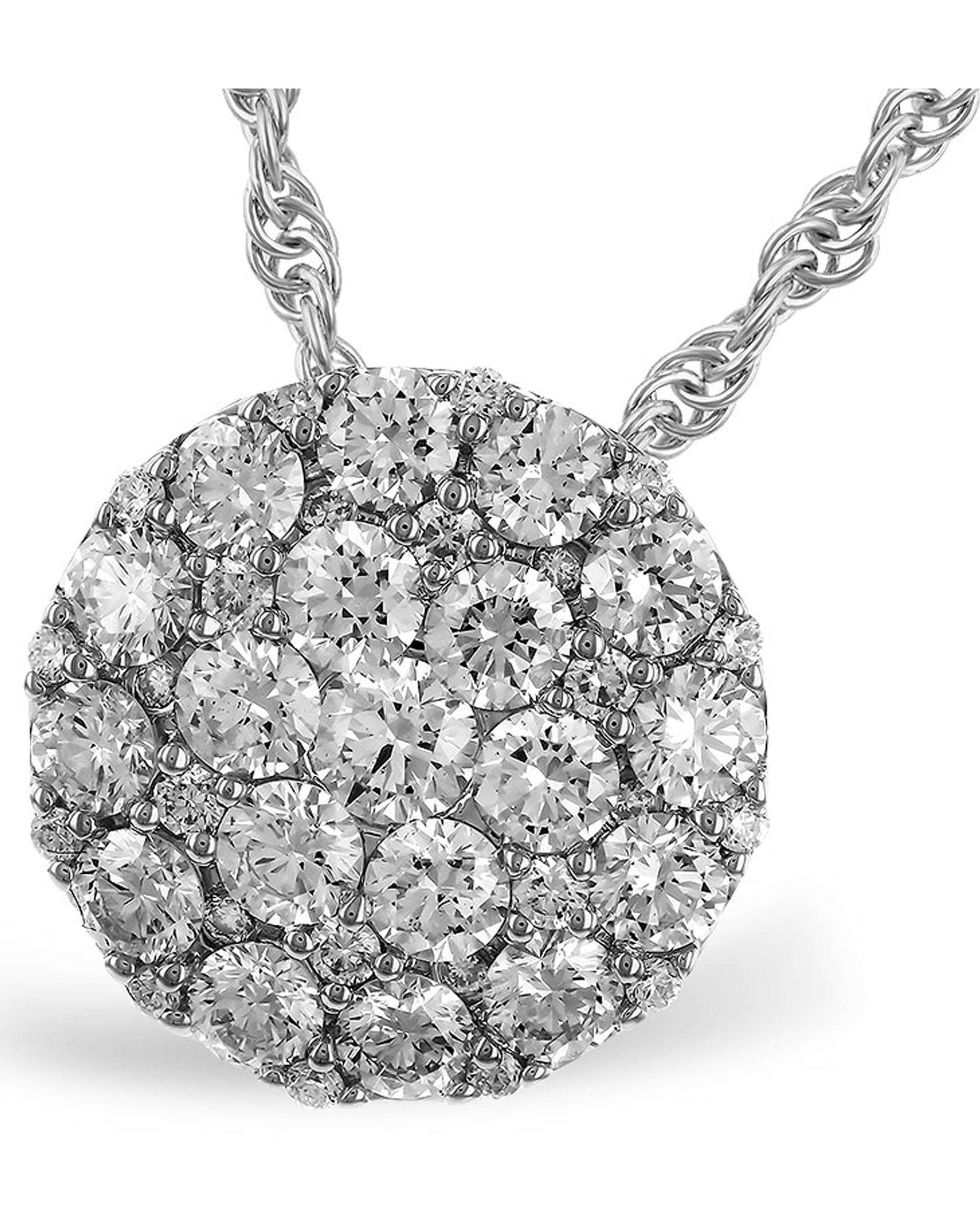 Allison Kaufman 14K White Gold Diamond Pendant Necklace