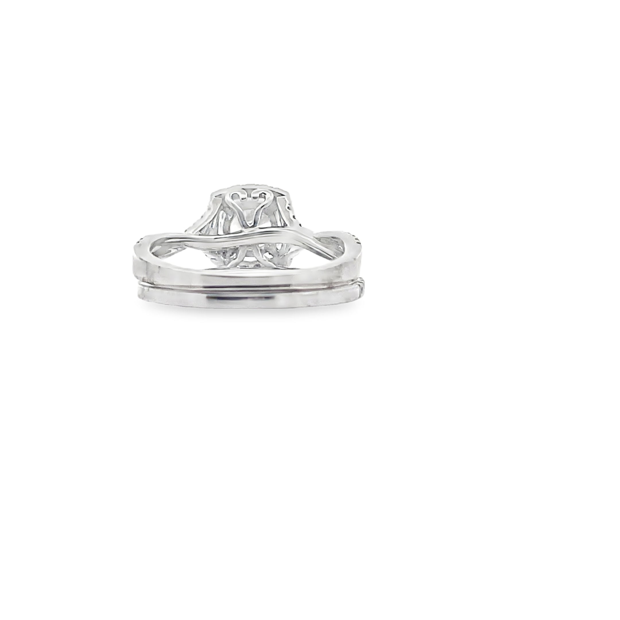 Simon G. NR468 Engagement Ring and Wedding Band Set