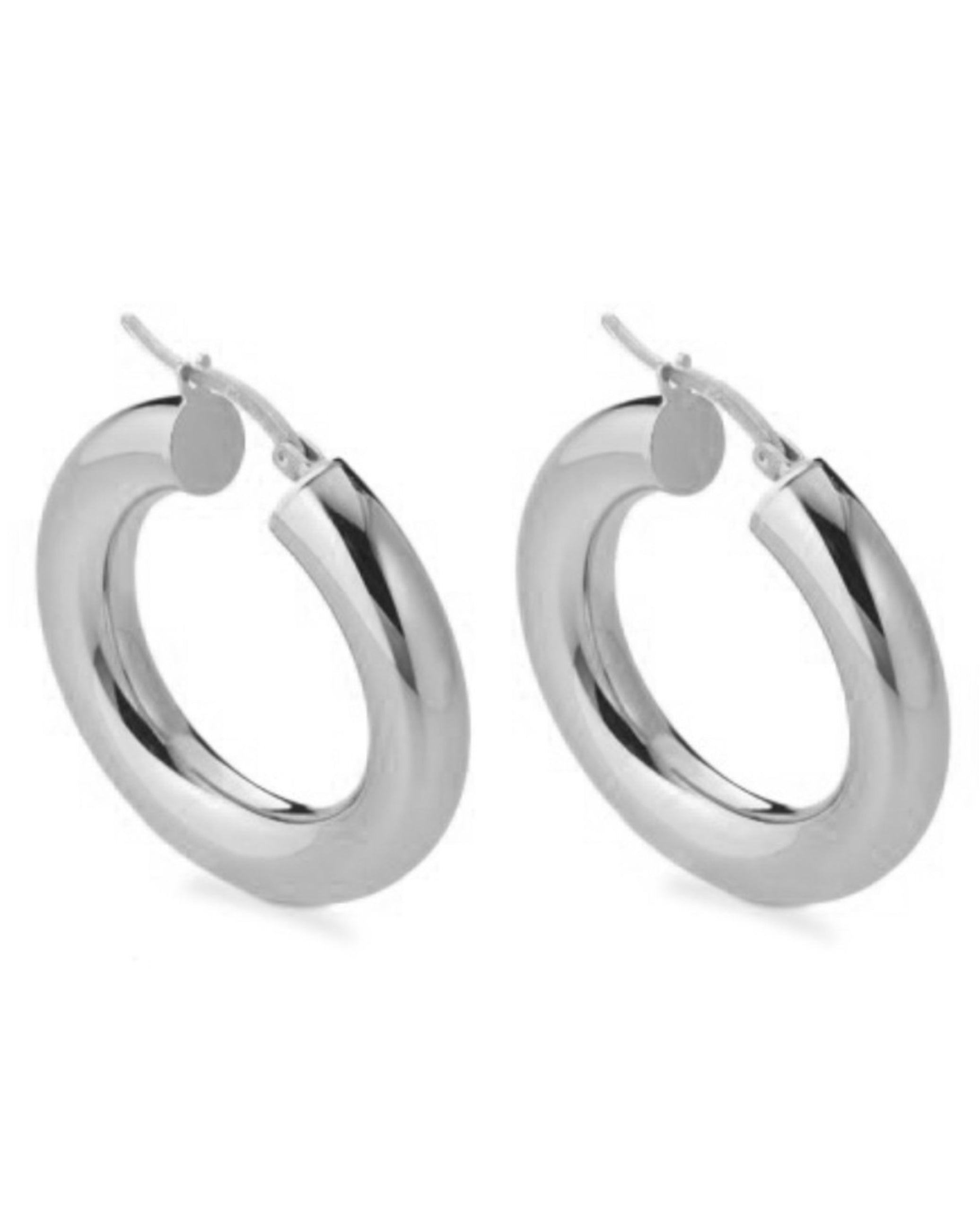 Marcello Pane ORSA 003AGBI 3 Centimeter Diameter Creole Earrings