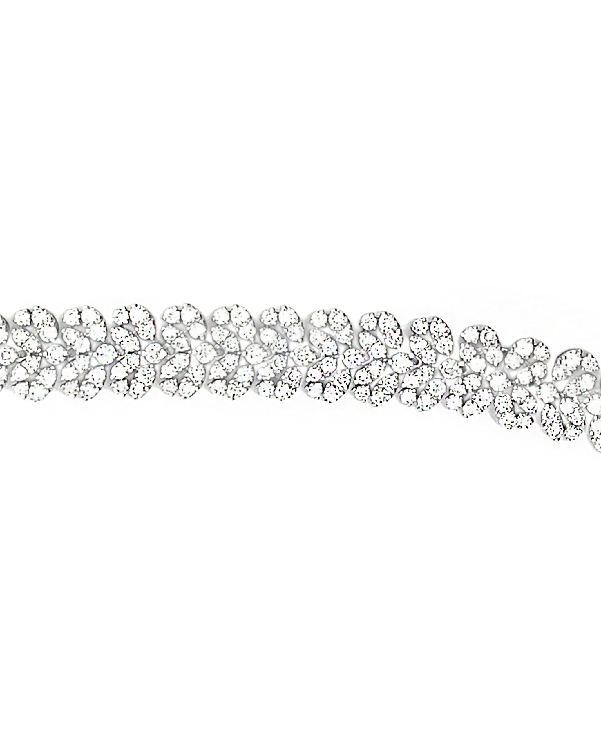 11.31 Carat Collar Tennis Necklace in 18K White Gold