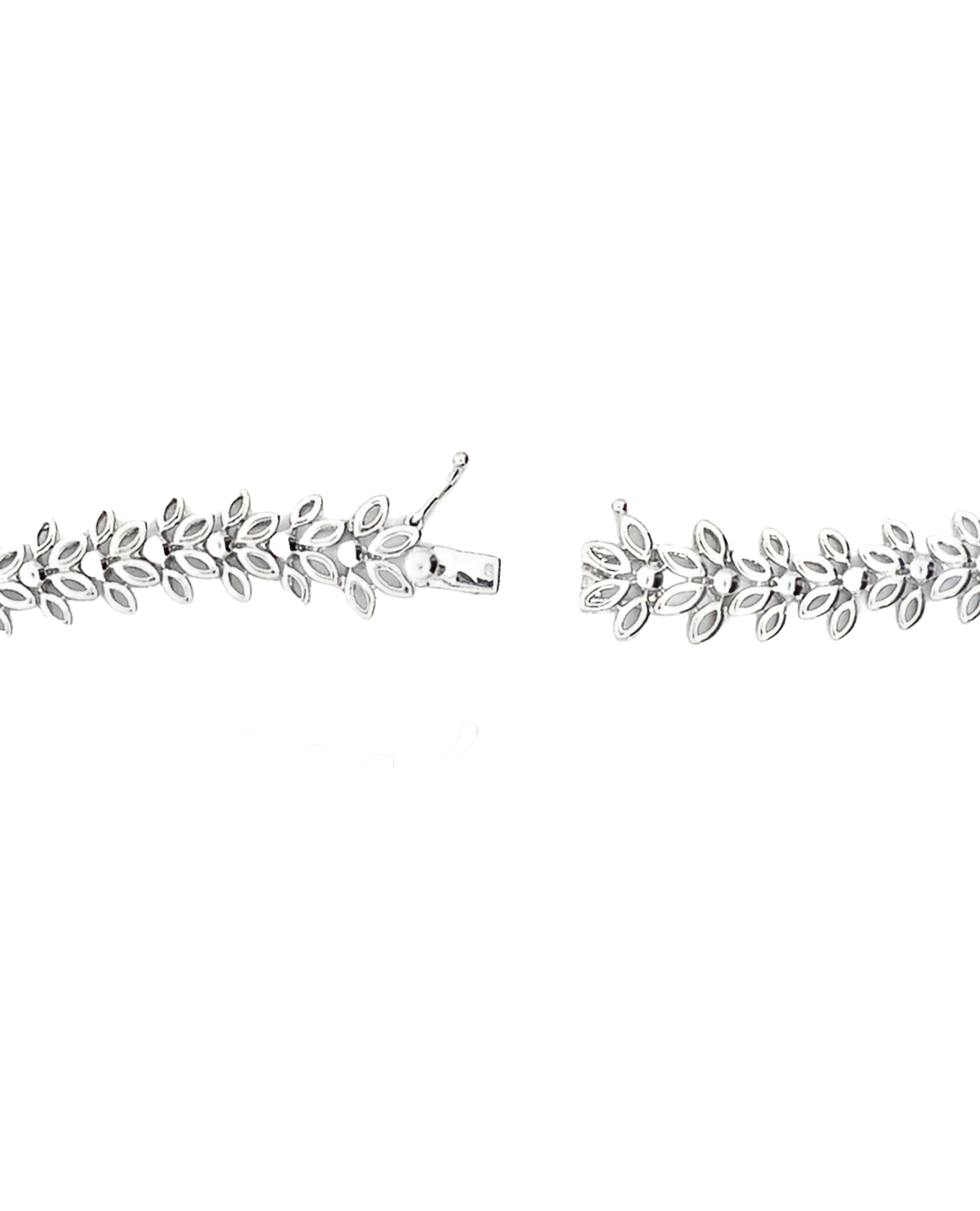11.31 Carat Collar Tennis Necklace in 18K White Gold