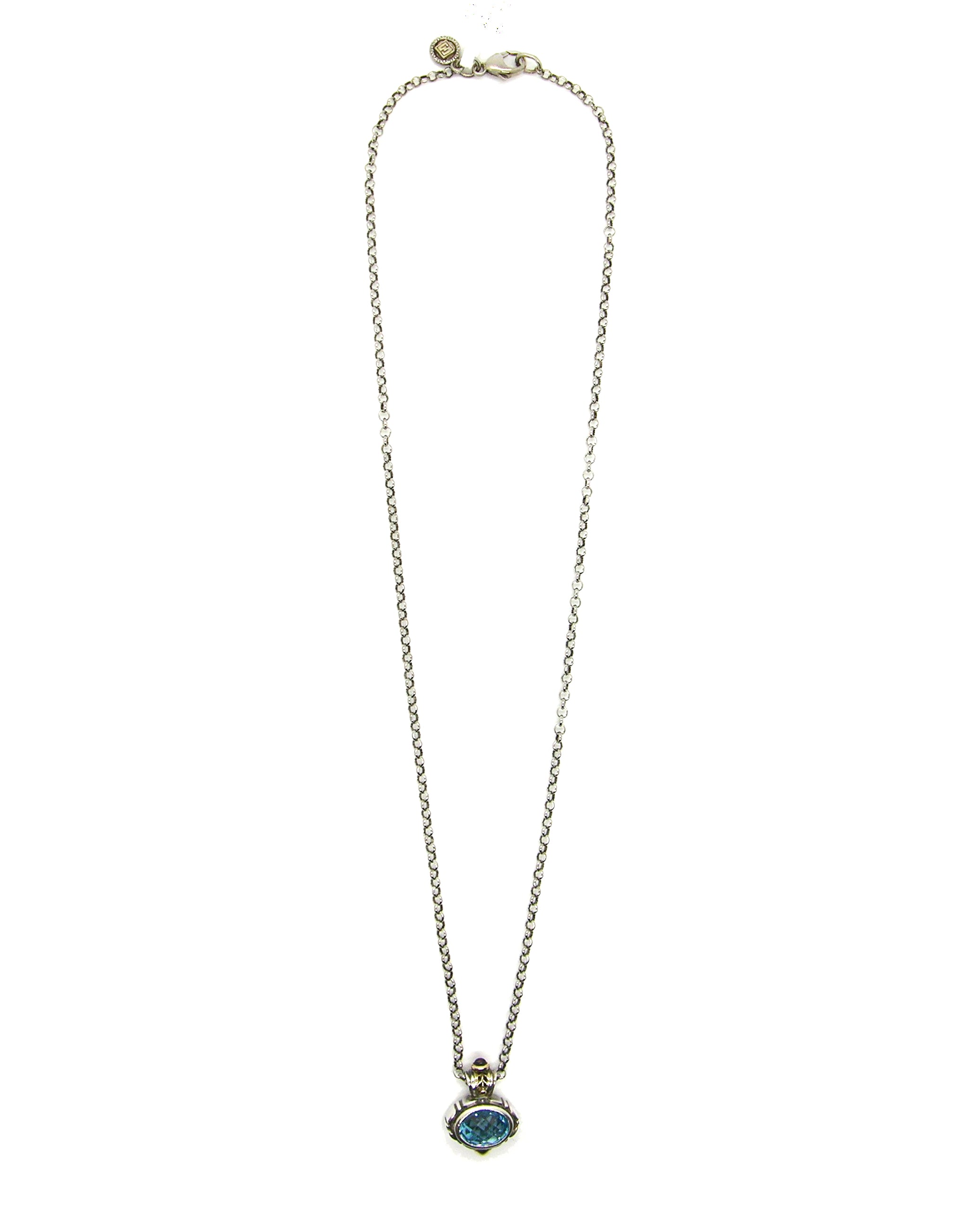 William Schraft Blue Topaz Necklace