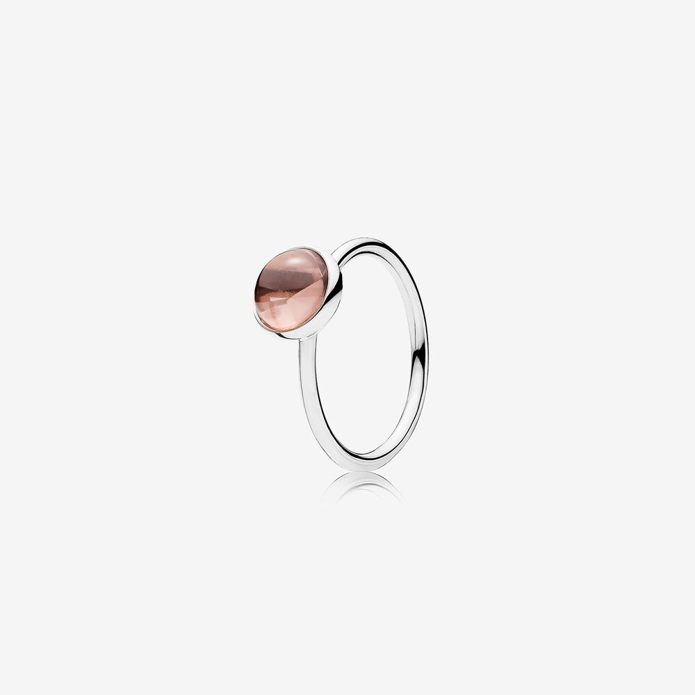 Pandora 191027NBP Poetic Droplet, Blush Pink Crystal