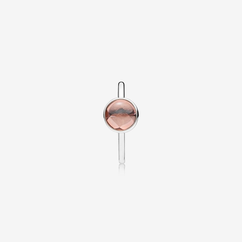 Pandora 191027NBP Poetic Droplet, Blush Pink Crystal