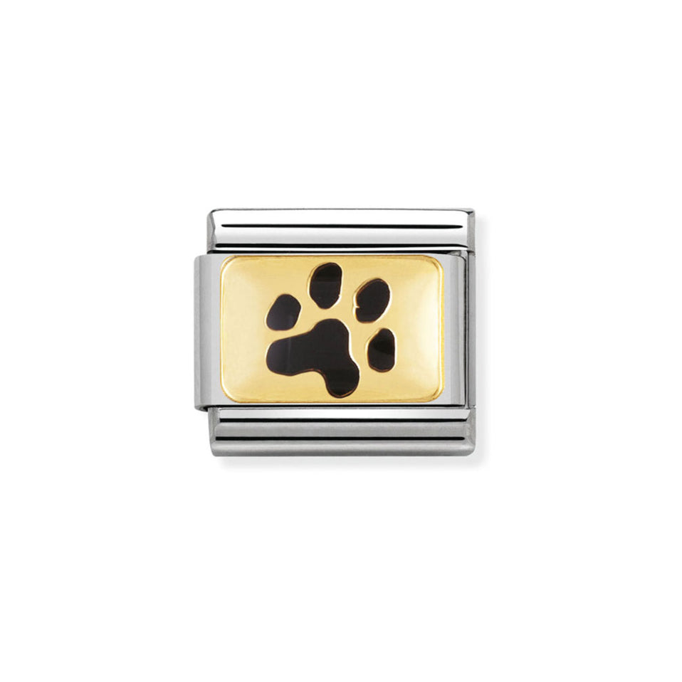 Nomination Composable 030284/47 Classic Link Black Paw Print