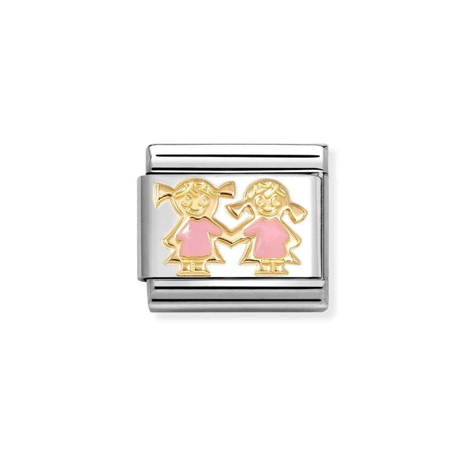 Nomination Composable 030272/91 Classic Symbols Pink Sisters