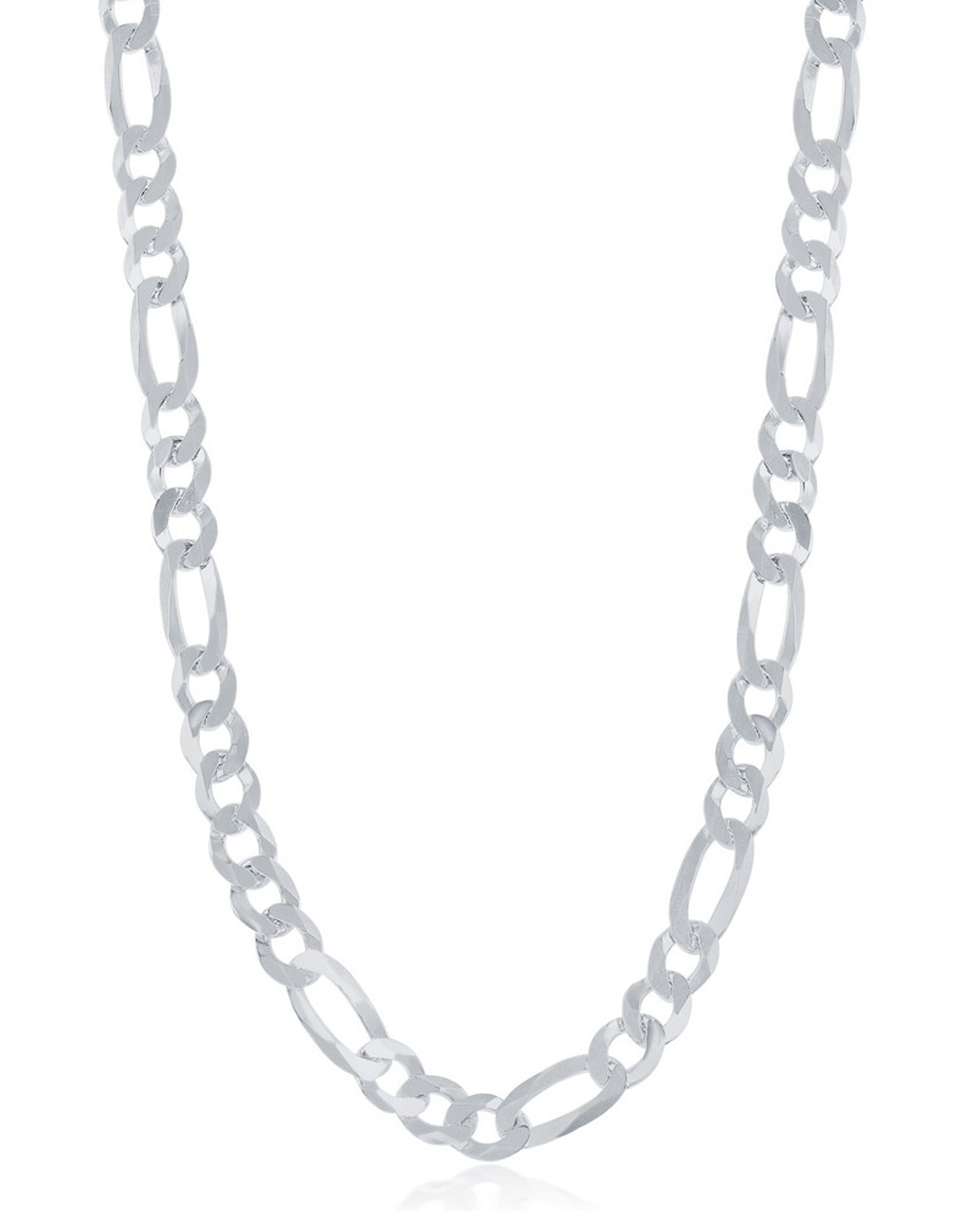 Sterling Silver 5.8mm Figaro Chain 22 Inches Long