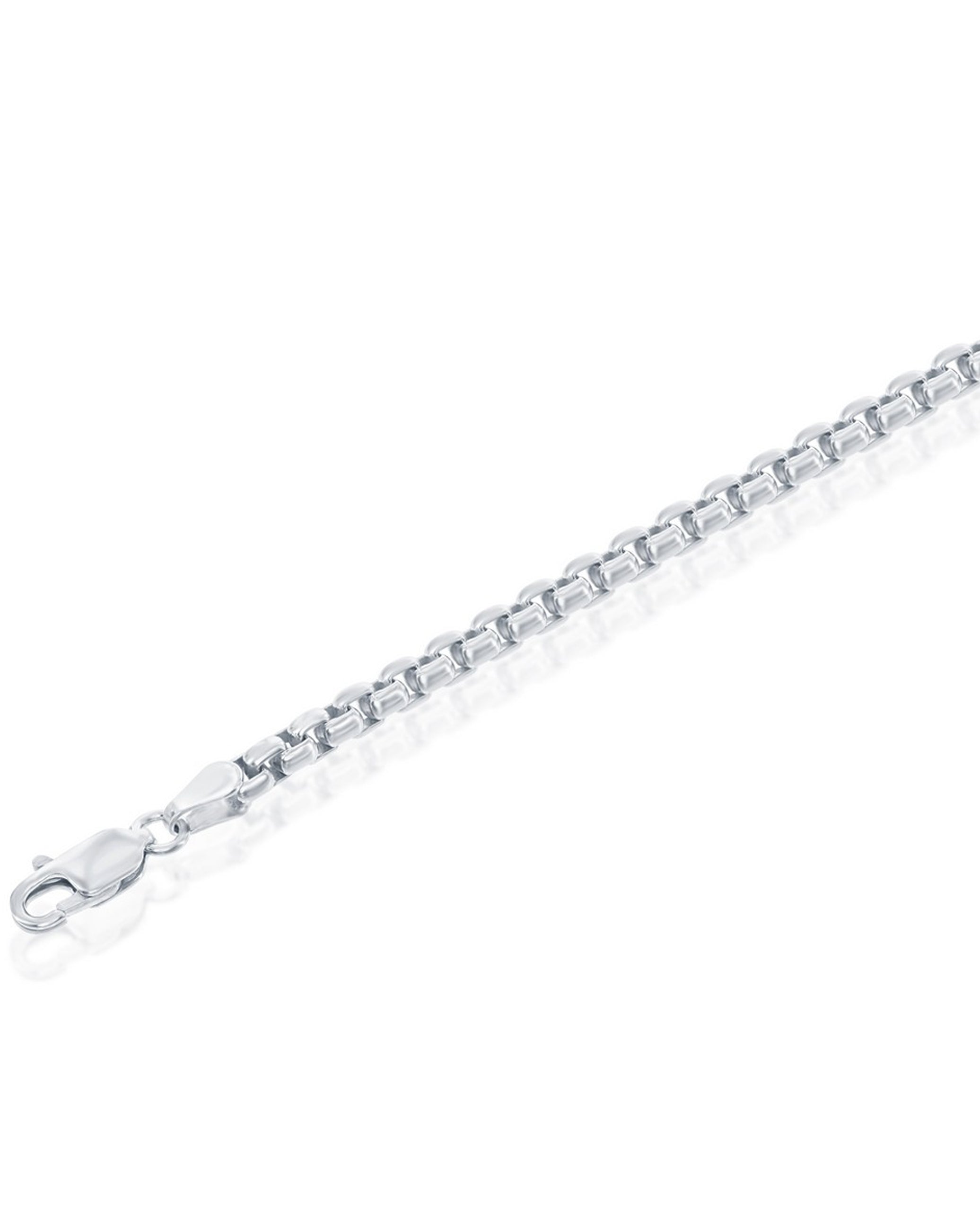 Sterling Silver 3.5mm Round Box Chain