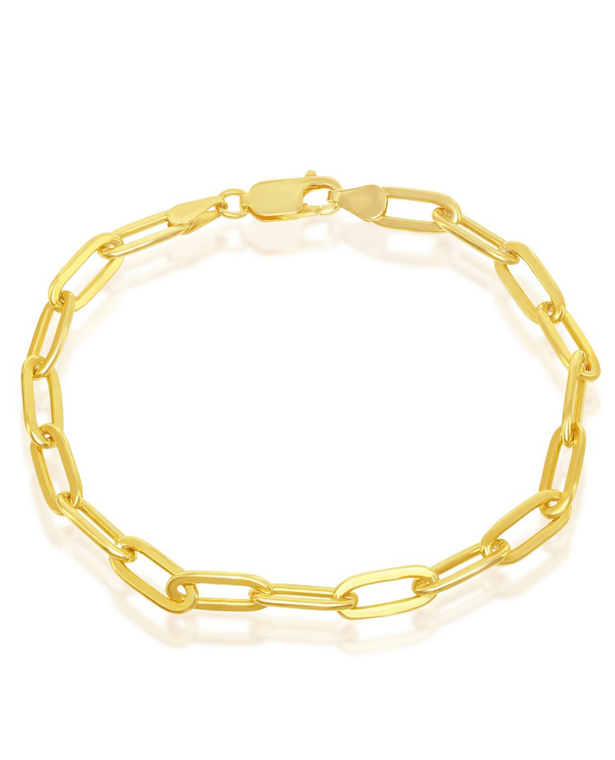 Sterling Silver 4mm Paperclip Bracelet