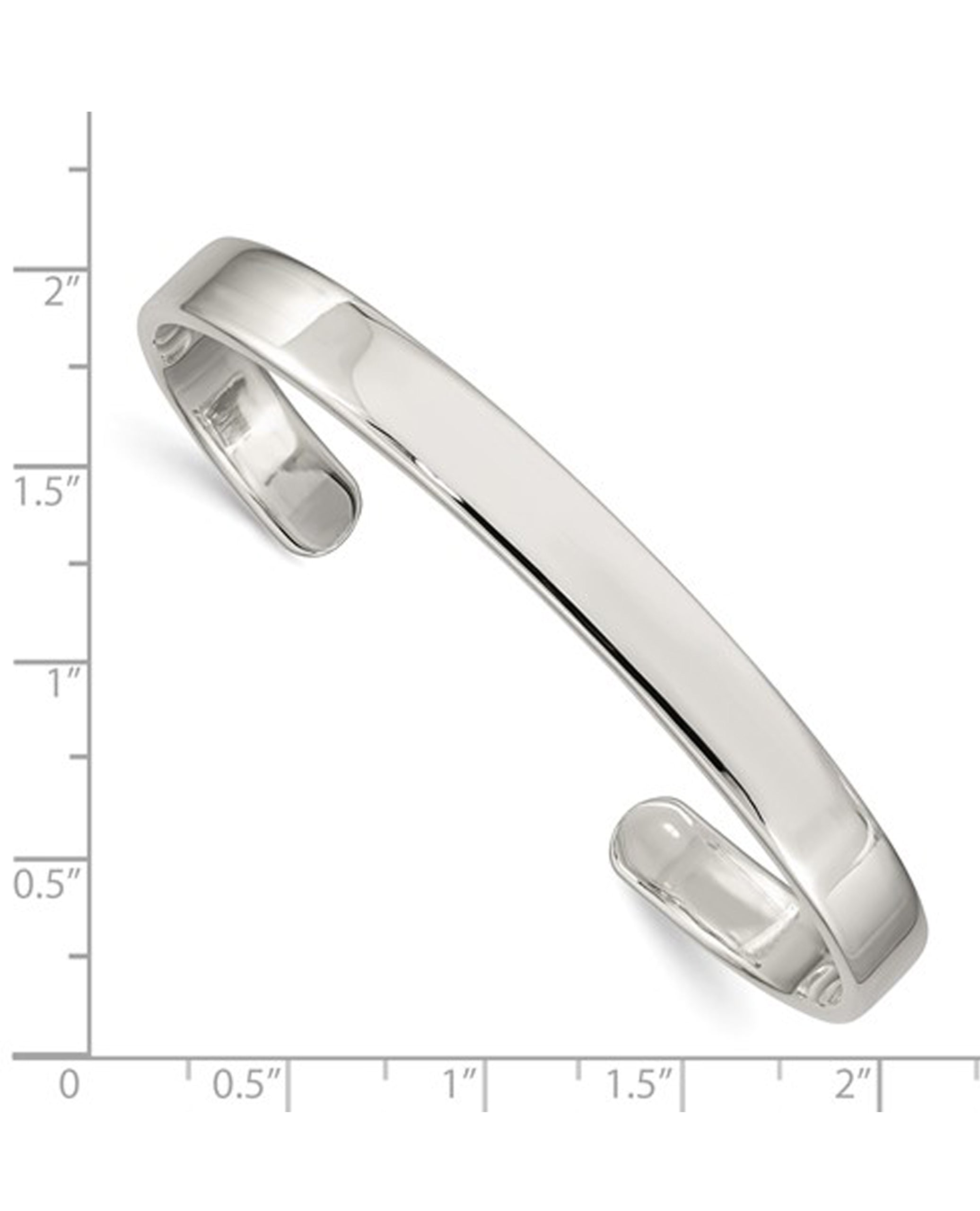 Sterling Silver 7mm Cuff Bracelet