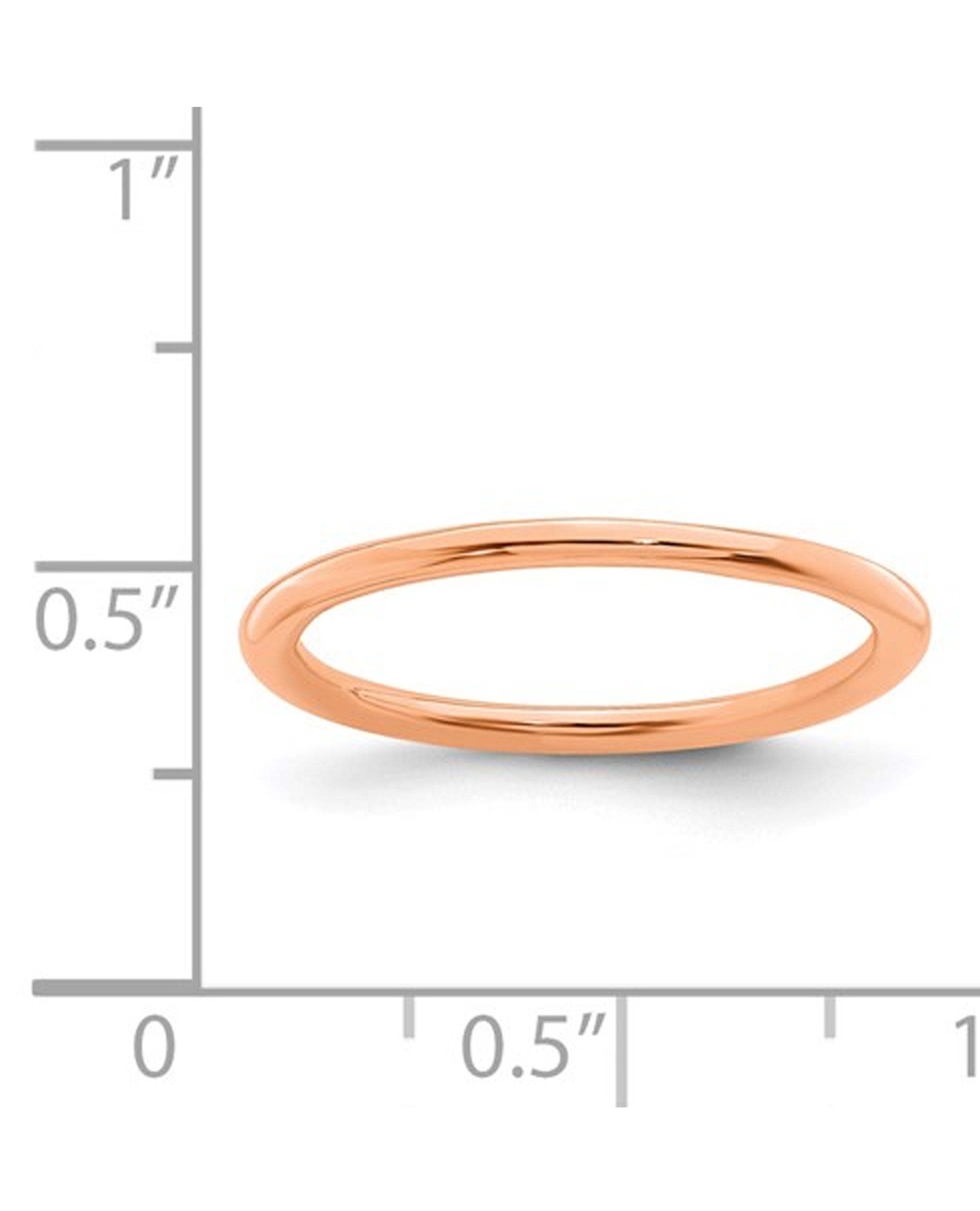 Sterling Silver & Pink Gold Plated Band