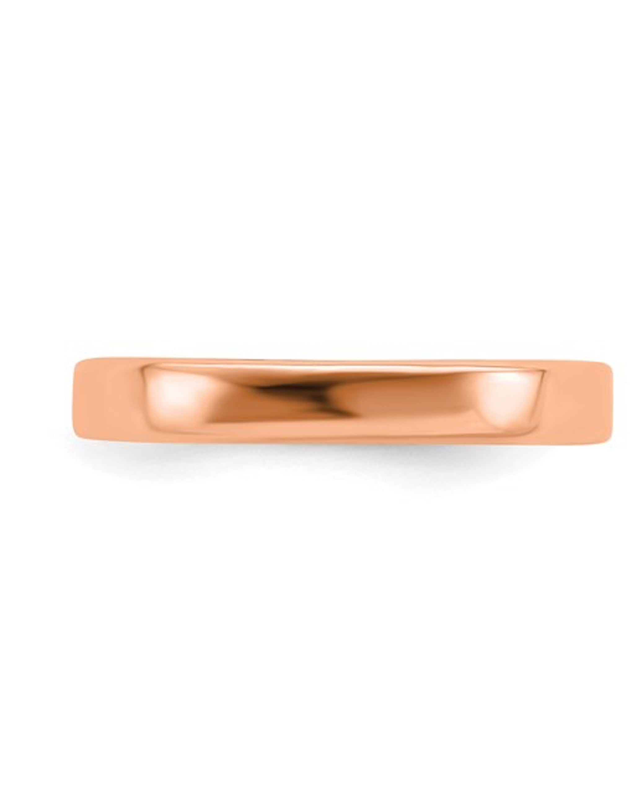 Sterling Silver & Pink Gold Plated Band