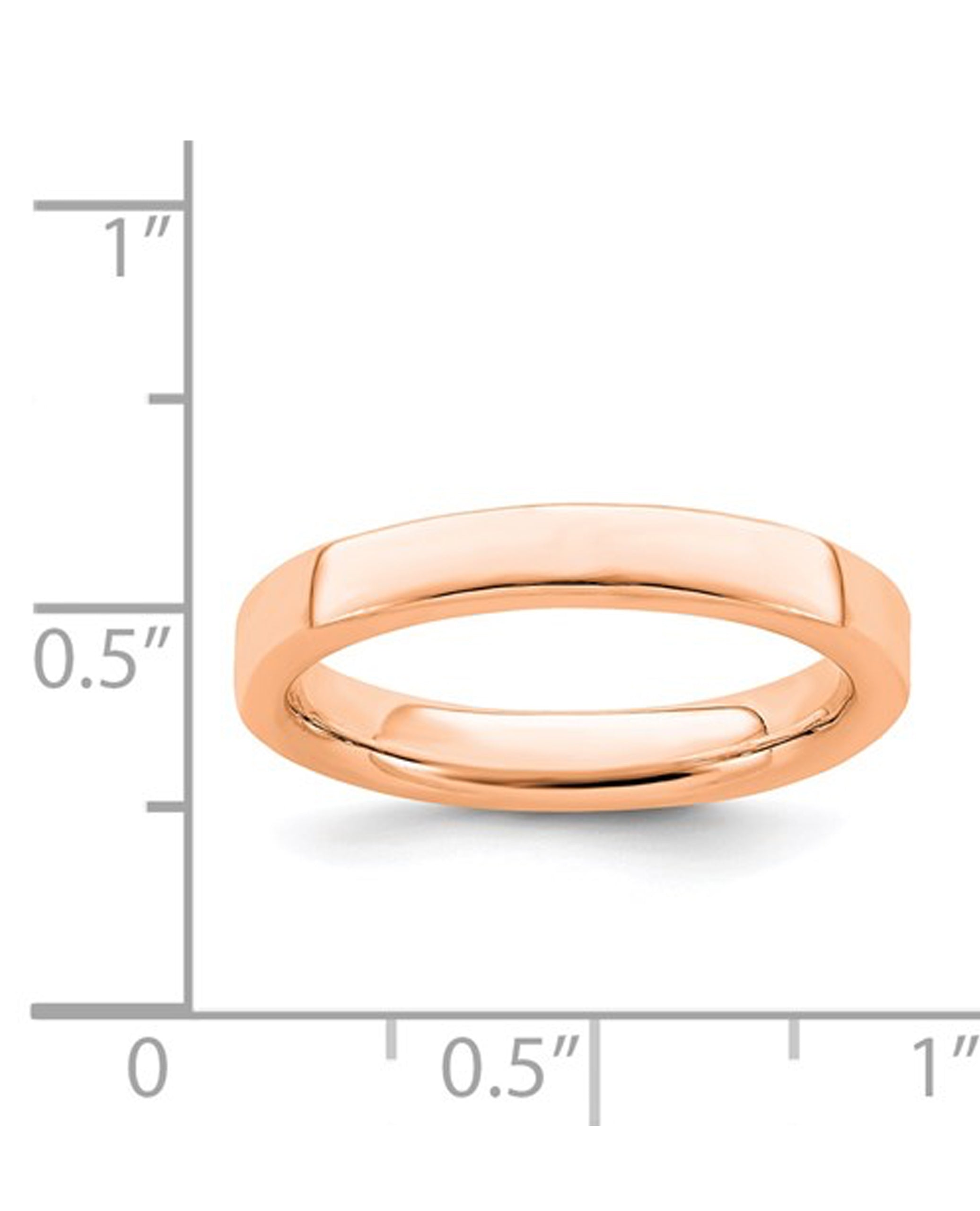 Sterling Silver & Pink Gold Plated Band