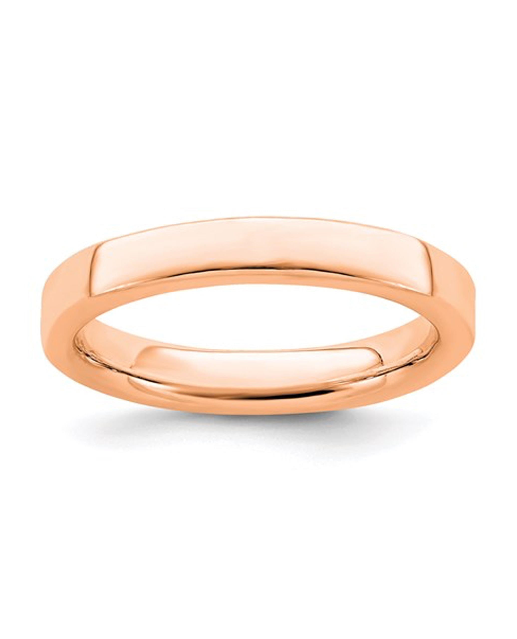 Sterling Silver & Pink Gold Plated Band