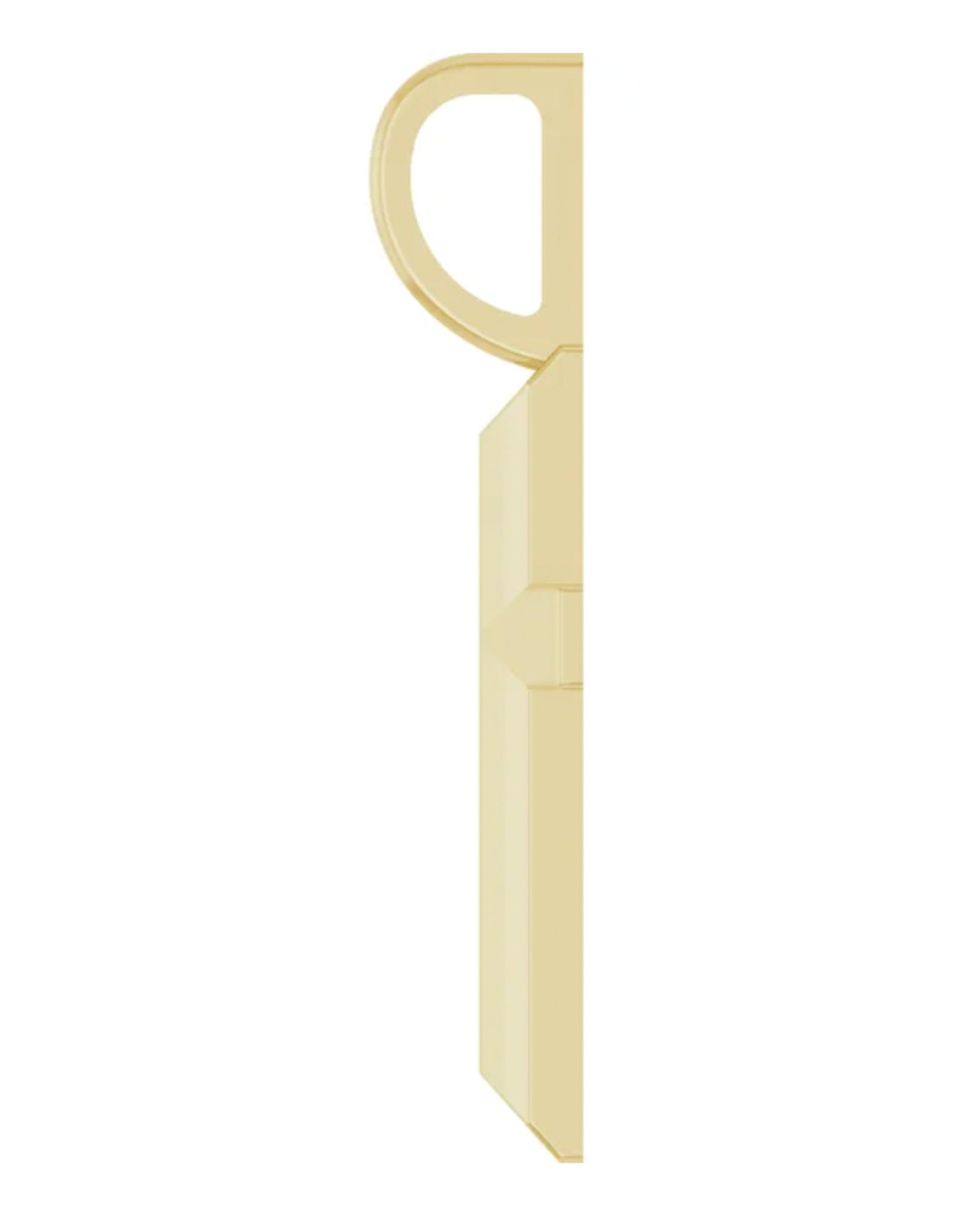 Sterling Silver and 18K Yellow Gold-Plated Knife-Edge Cross Charm