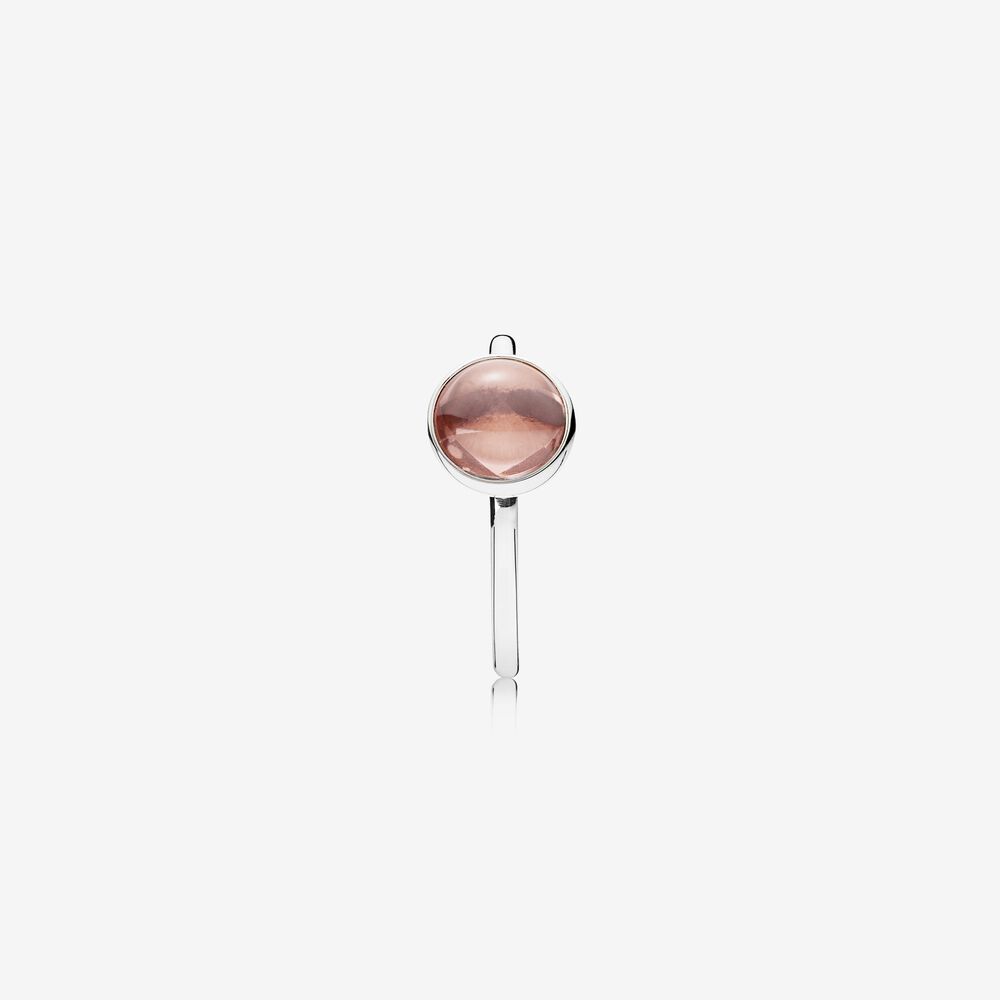 Pandora 191027NBP Poetic Droplet, Blush Pink Crystal