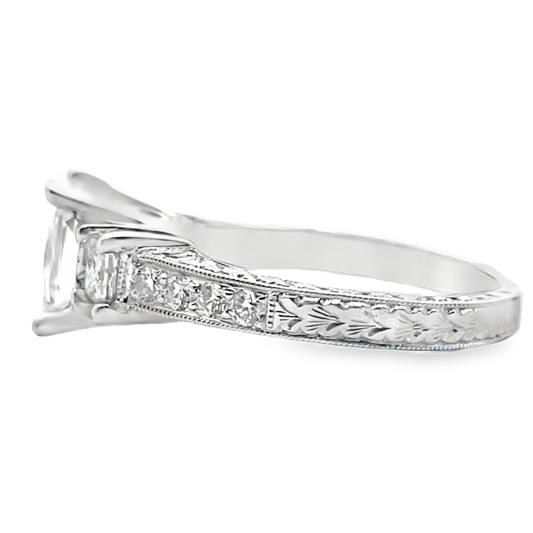 Kirk Kara SS6809D-R 18K White Gold Isabella Diamond Engagement Ring