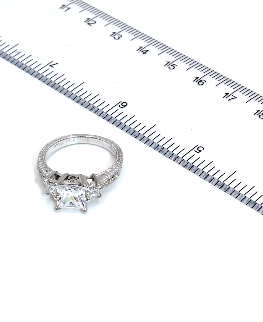 Kirk Kara SS6809D-R 18K White Gold Isabella Engagement Ring