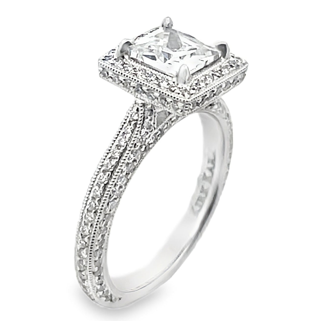 Kirk Kara SS6862-R Carmella 18K White Gold Engagement Ring