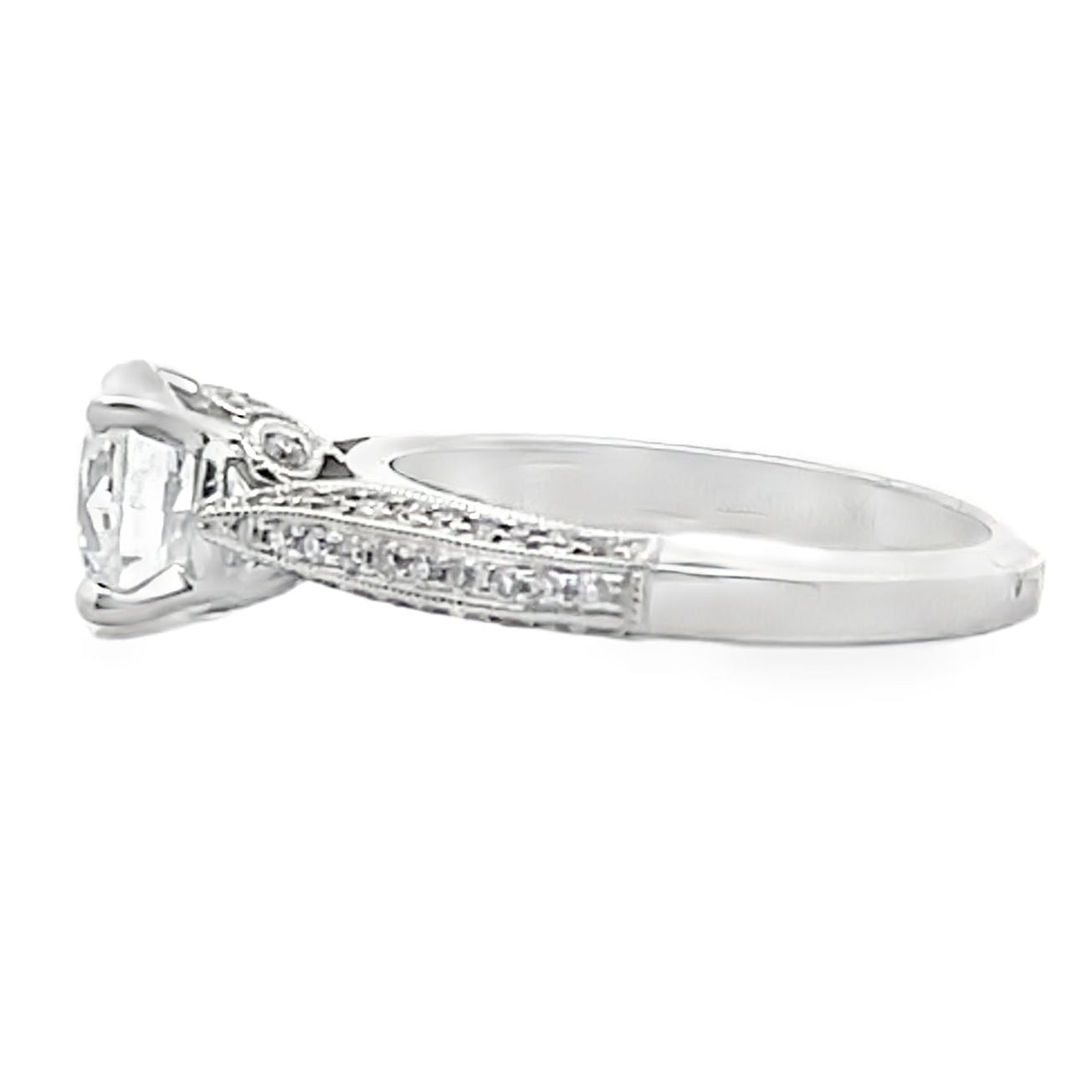 Kirk Kara SS6947A-R Carmella 18K White Gold Diamond Engagement Ring